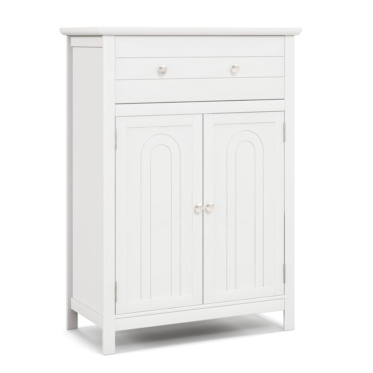 Free Standing Bathroom Storage Cabinet with Large Drawer-Floor Cabinets-DECOROLALA