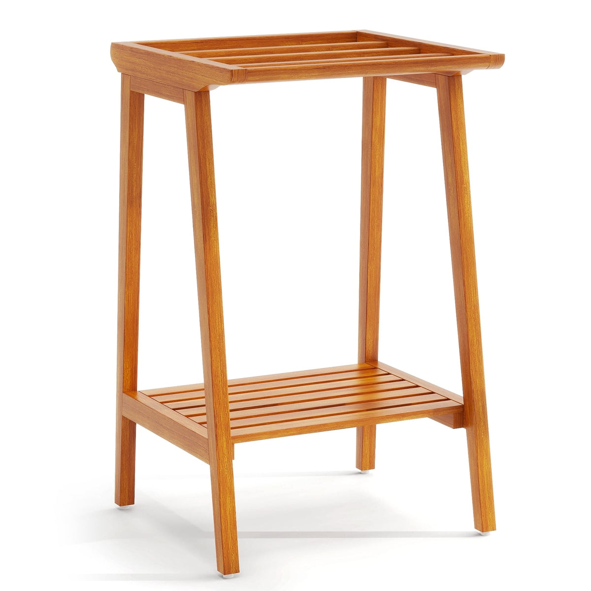 Freestanding Towel Rack with Storage Shelf for Bathroom-Towel Racks-DECOROLALA
