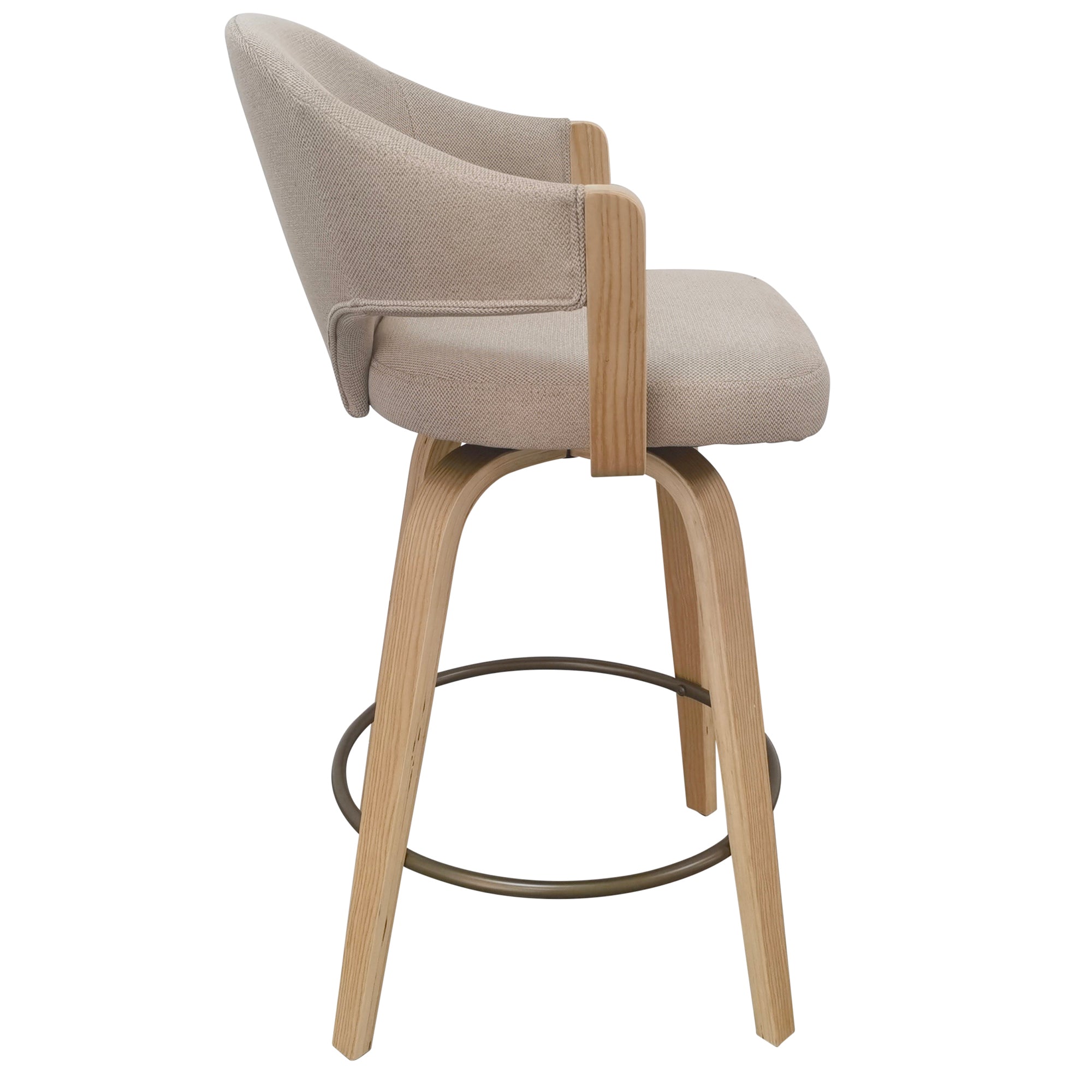 Freya 26" Modern Counter Stool - Toffee Natural-DECOROLALA