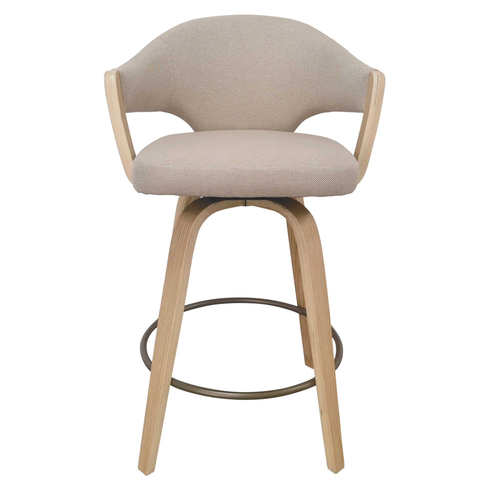 Freya 26" Modern Counter Stool - Toffee Natural-DECOROLALA