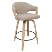 Freya 26" Modern Counter Stool - Toffee Natural-DECOROLALA