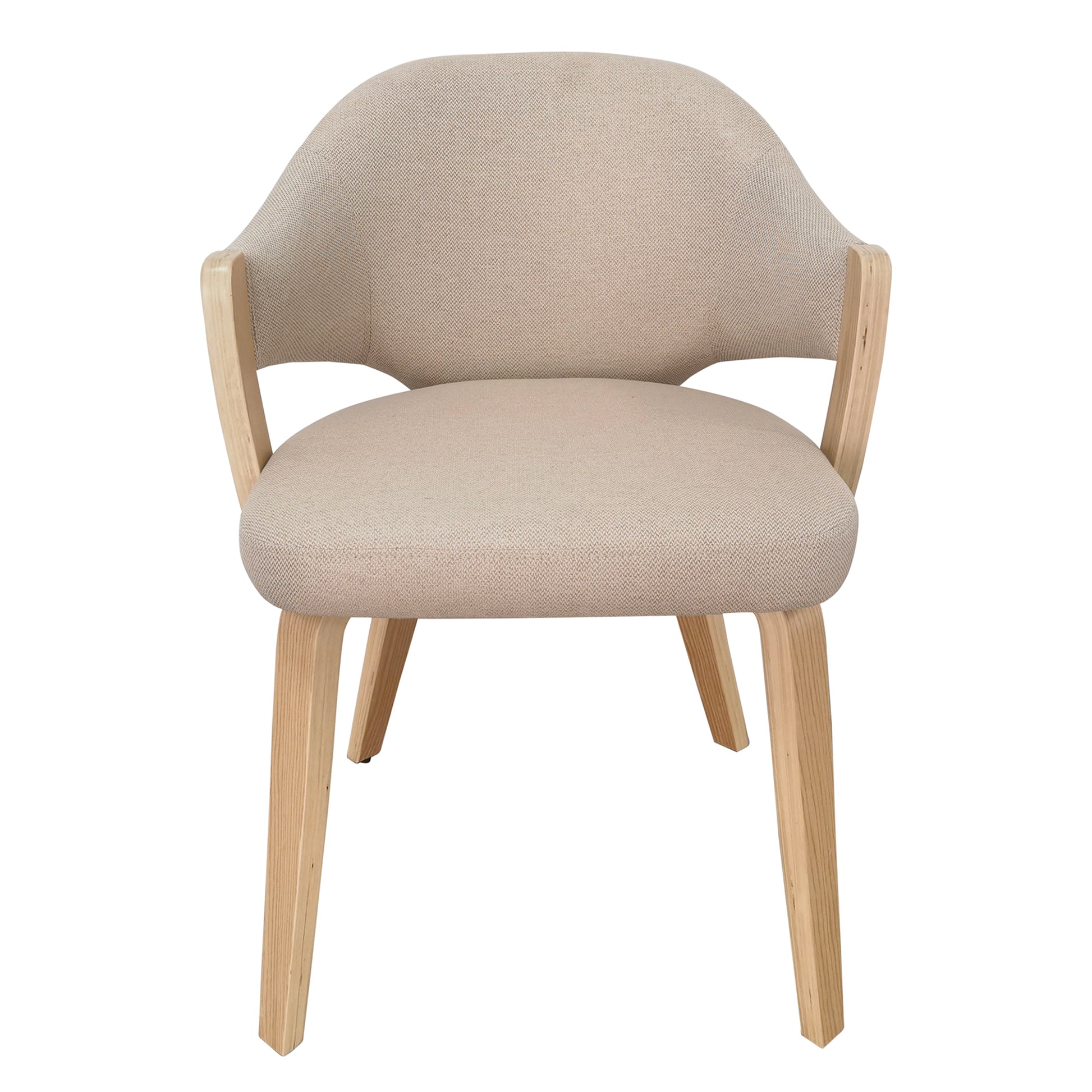 Freya Dining Chair - Toffee and Natural Modern Seating-DECOROLALA