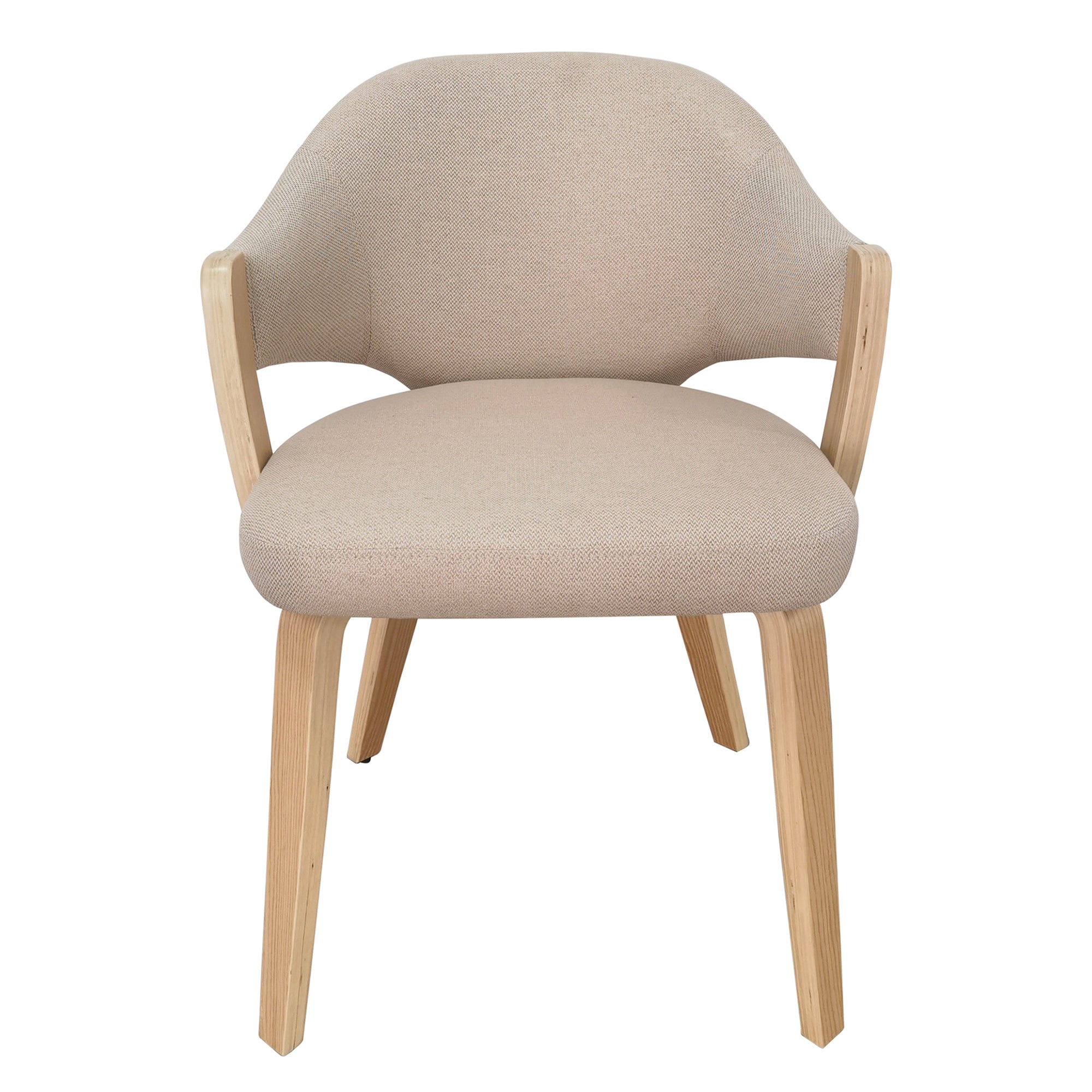 Freya Dining Chair - Toffee and Natural Modern Seating-DECOROLALA