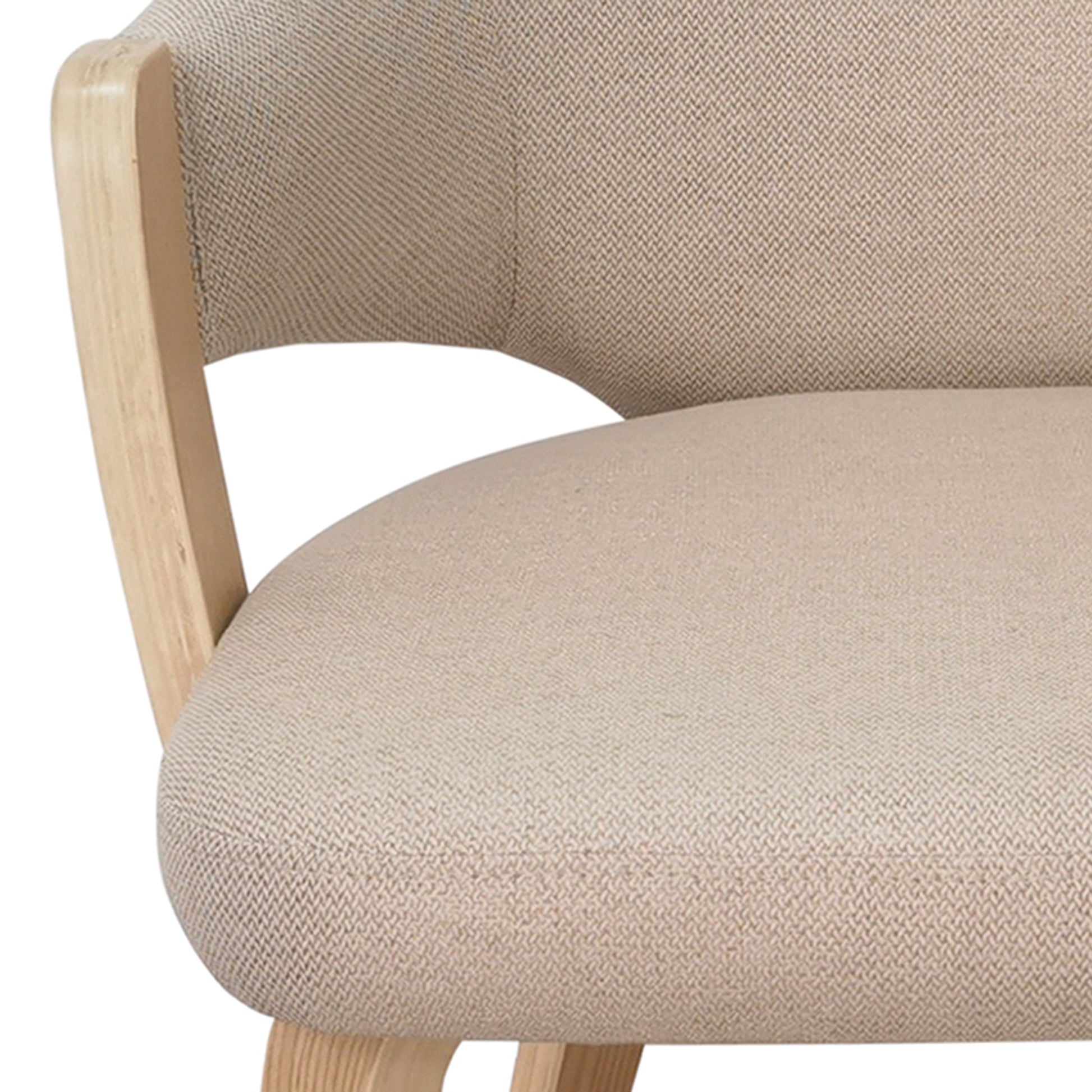 Freya Dining Chair - Toffee and Natural Modern Seating-DECOROLALA