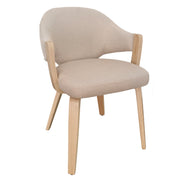 Freya Dining Chair - Toffee and Natural Modern Seating-DECOROLALA