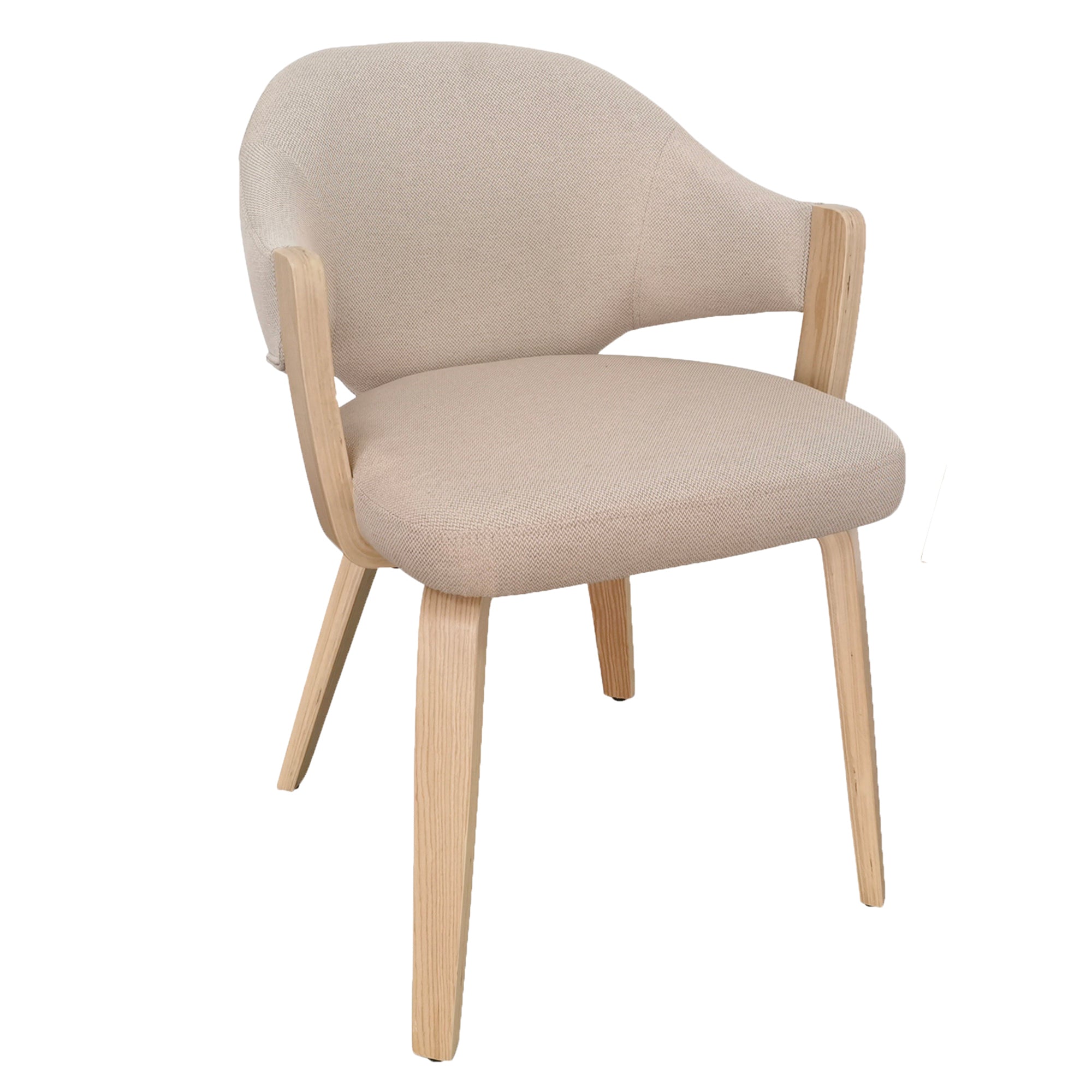 Freya Dining Chair - Toffee and Natural Modern Seating-DECOROLALA