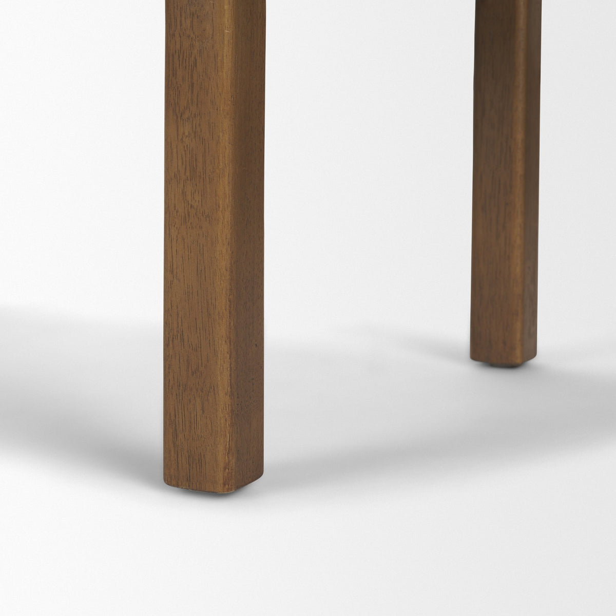 Freya Upholstered Bench | Oatmeal Fabric | Brown Wood Frame-Benches-DECOROLALA