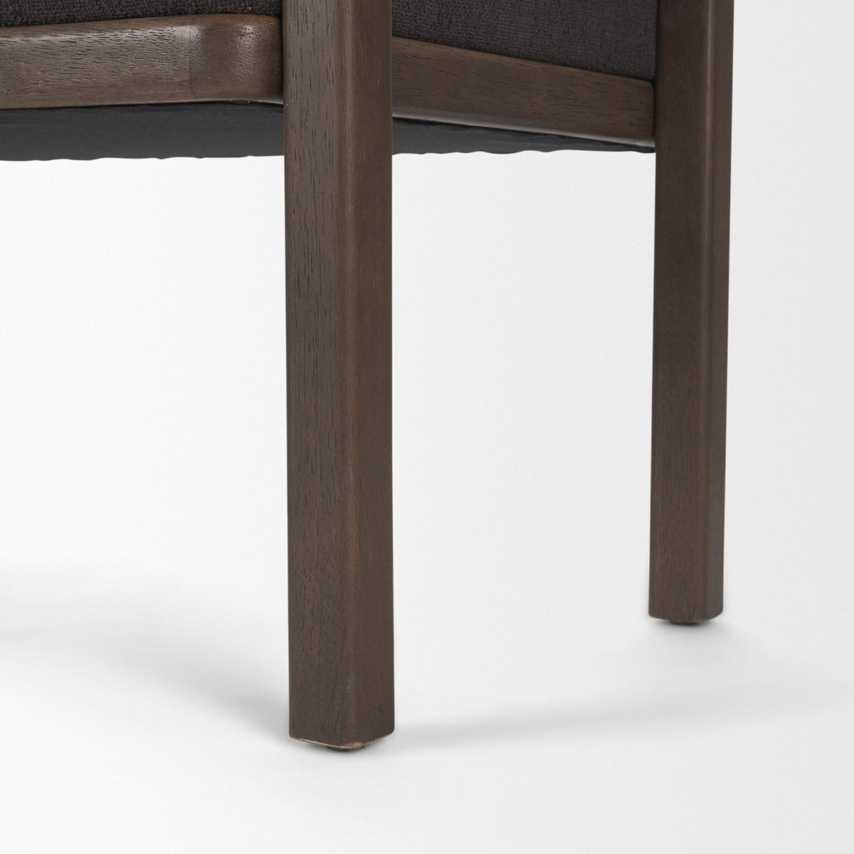 Freya Upholstered Bench | Oatmeal Fabric | Brown Wood Frame-Benches-DECOROLALA