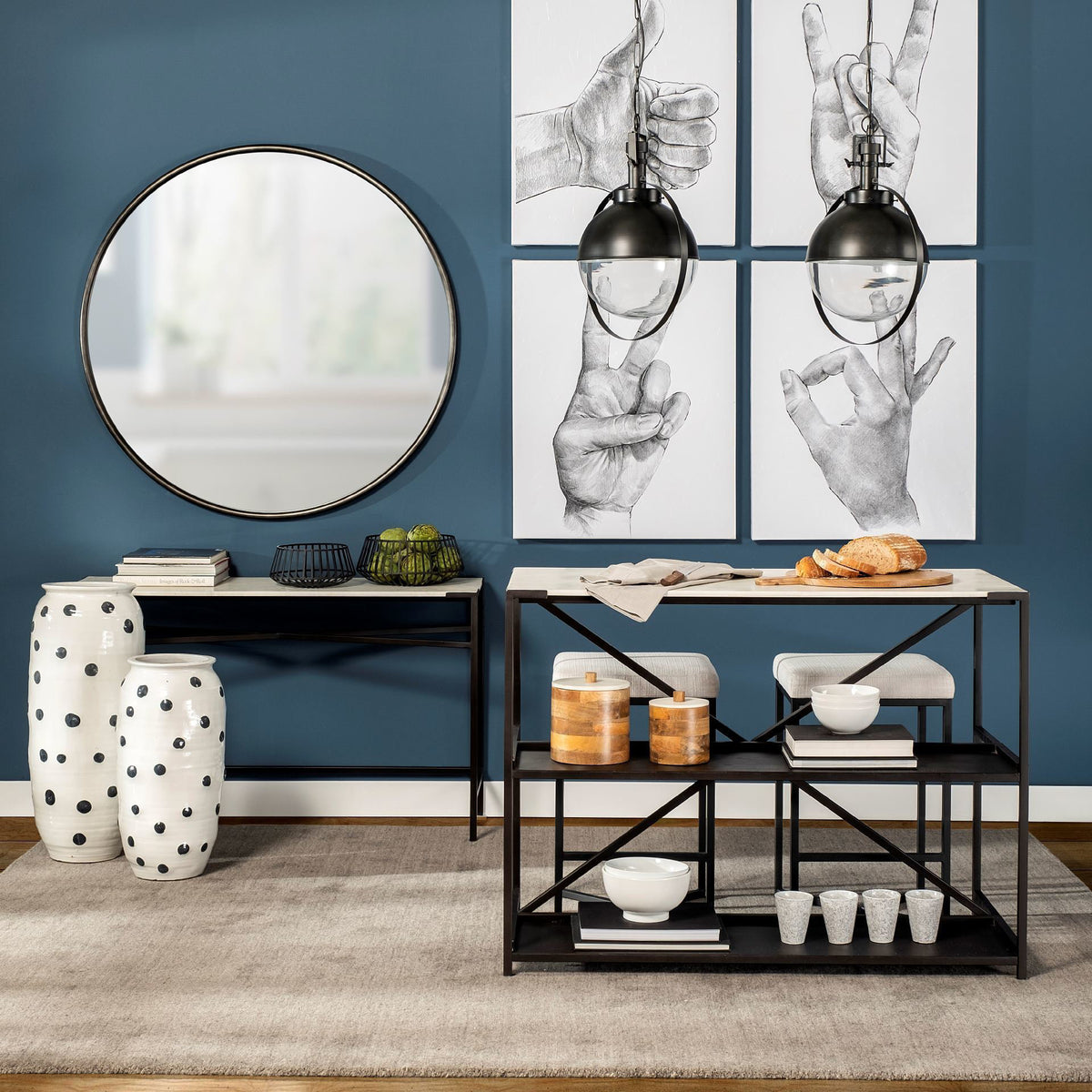 Frodo 29.75H Seat Height White Fabric Seat Black Metal Base Stool-Bar Stools-DECOROLALA