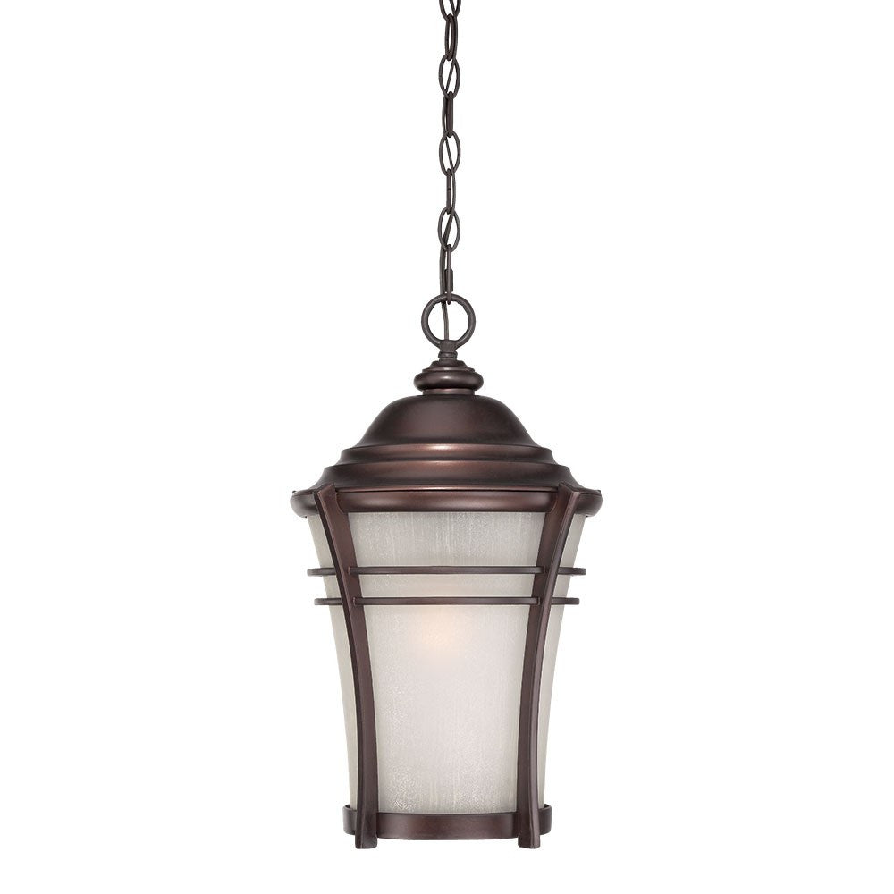 Frosted Glass Bronze Lantern Hanging Light-Outdoor Lighting-DECOROLALA