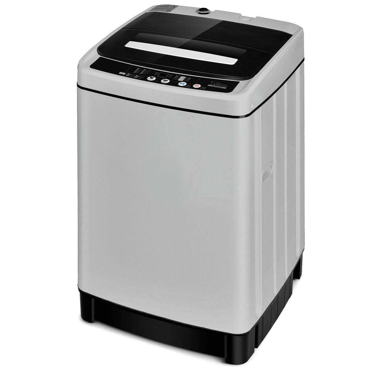 Full-Automatic Washing Machine 1.5 Cu.Ft 11 LBS Washer and Dryer-Gray-Washing Machines-DECOROLALA