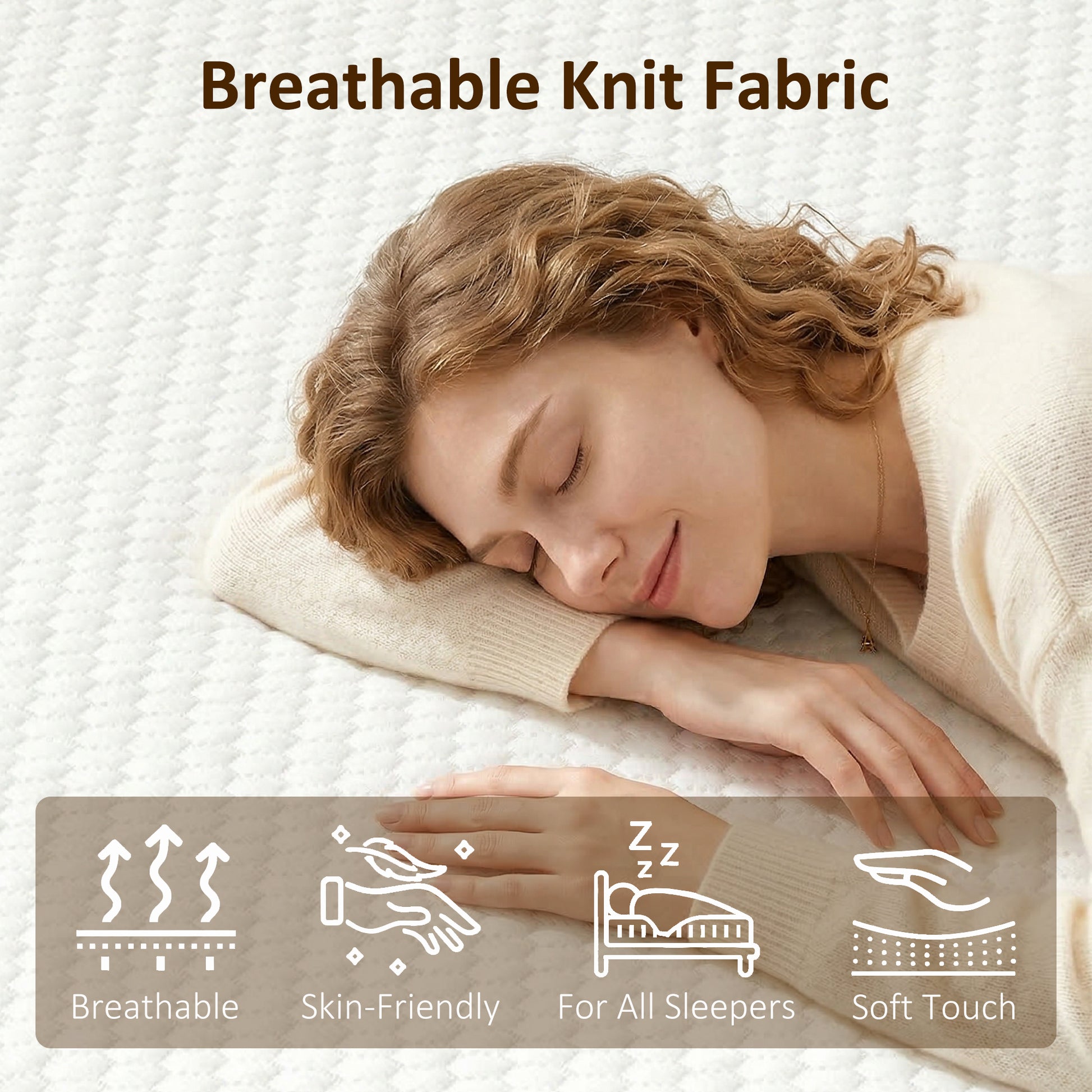 Full Mattress 8" Memory Foam Cooling - Medium Firm-DECOROLALA