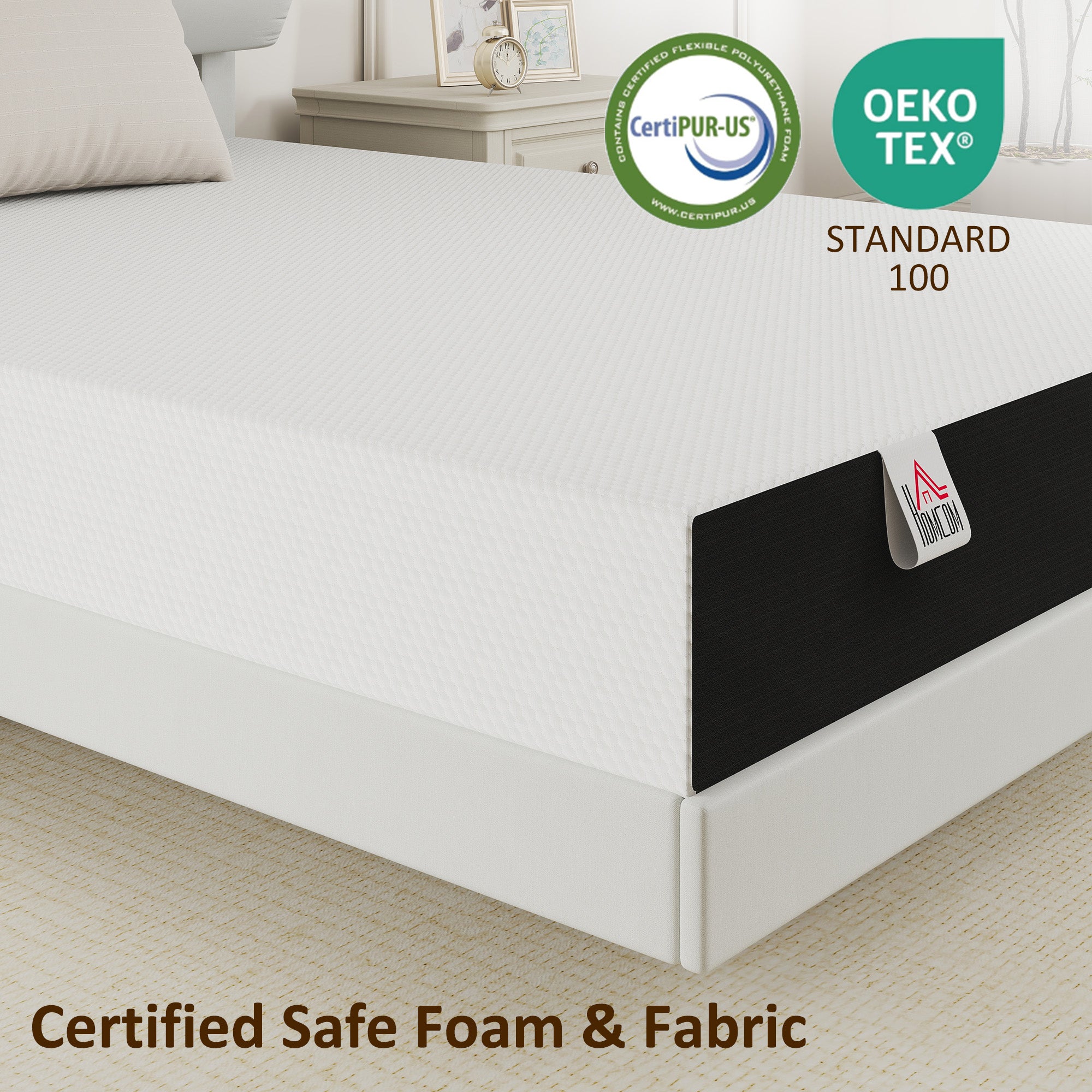 Full Mattress 8" Memory Foam Cooling - Medium Firm-DECOROLALA