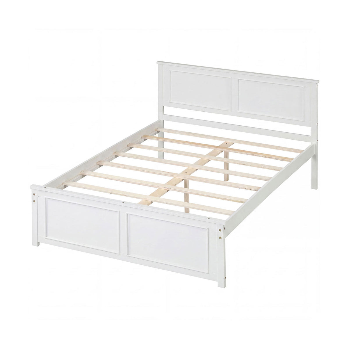 Full Size Platform Bed Frame with Headboard-Simple Bed Frame-DECOROLALA
