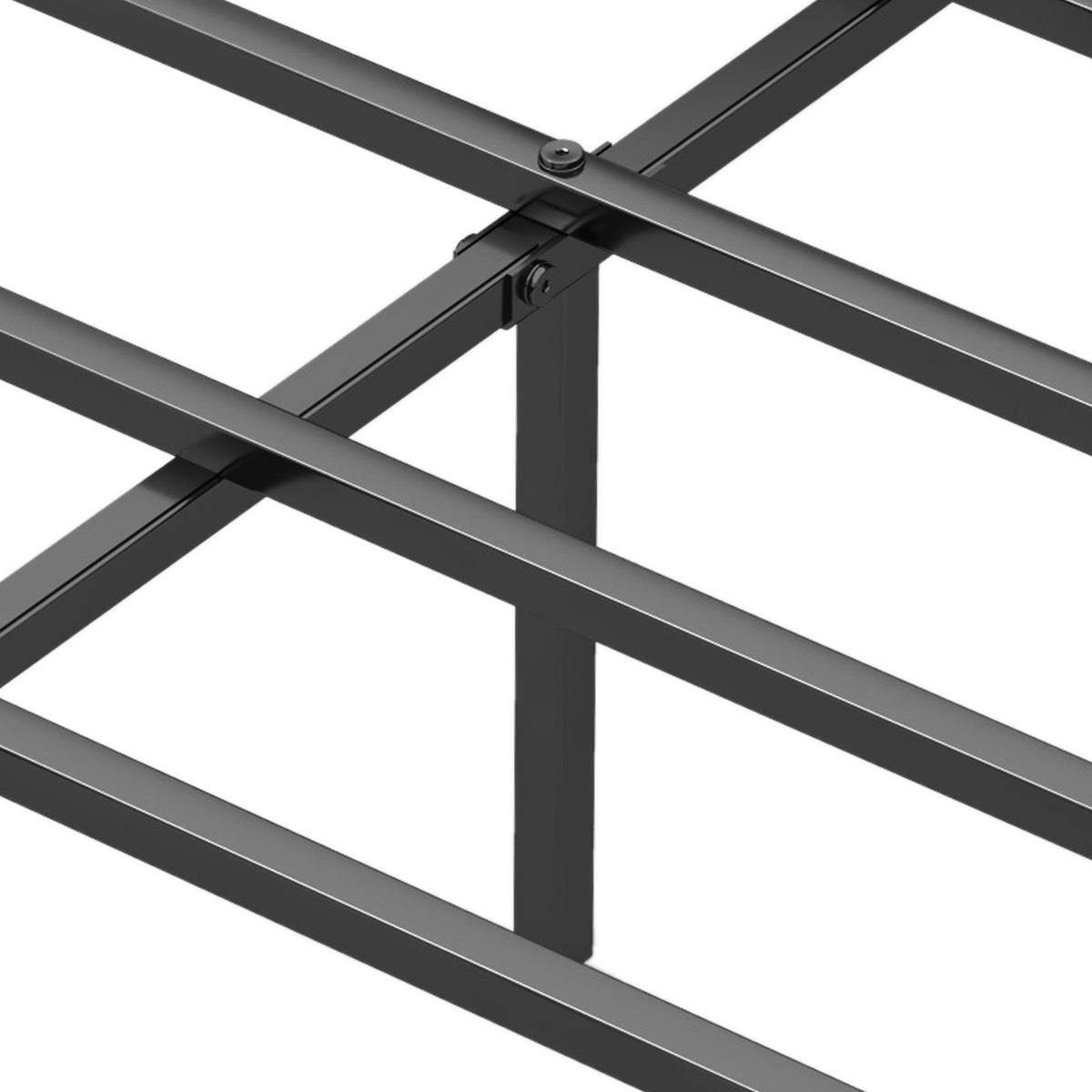 Full Size Platform Bed with Headboard and Metal Frame-Full Size-Simple Bed Frame-DECOROLALA