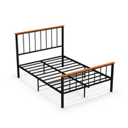 Full/Queen Bed Frame with Headboard and Footboard-Full Size-Simple Bed Frame-DECOROLALA