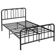 Full/Queen Size Metal Bed Frame with Headboard and Footboard-Full Size-Simple Bed Frame-DECOROLALA