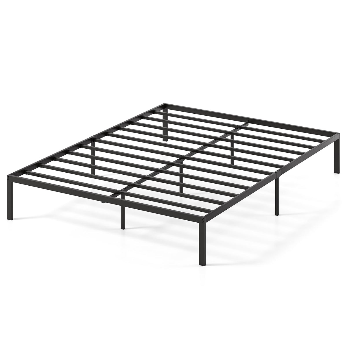 Full/Queen/King Size Metal Bed Frame Heavy Duty Support Slats Mattress Foundation-Queen Size-Simple Bed Frame-DECOROLALA