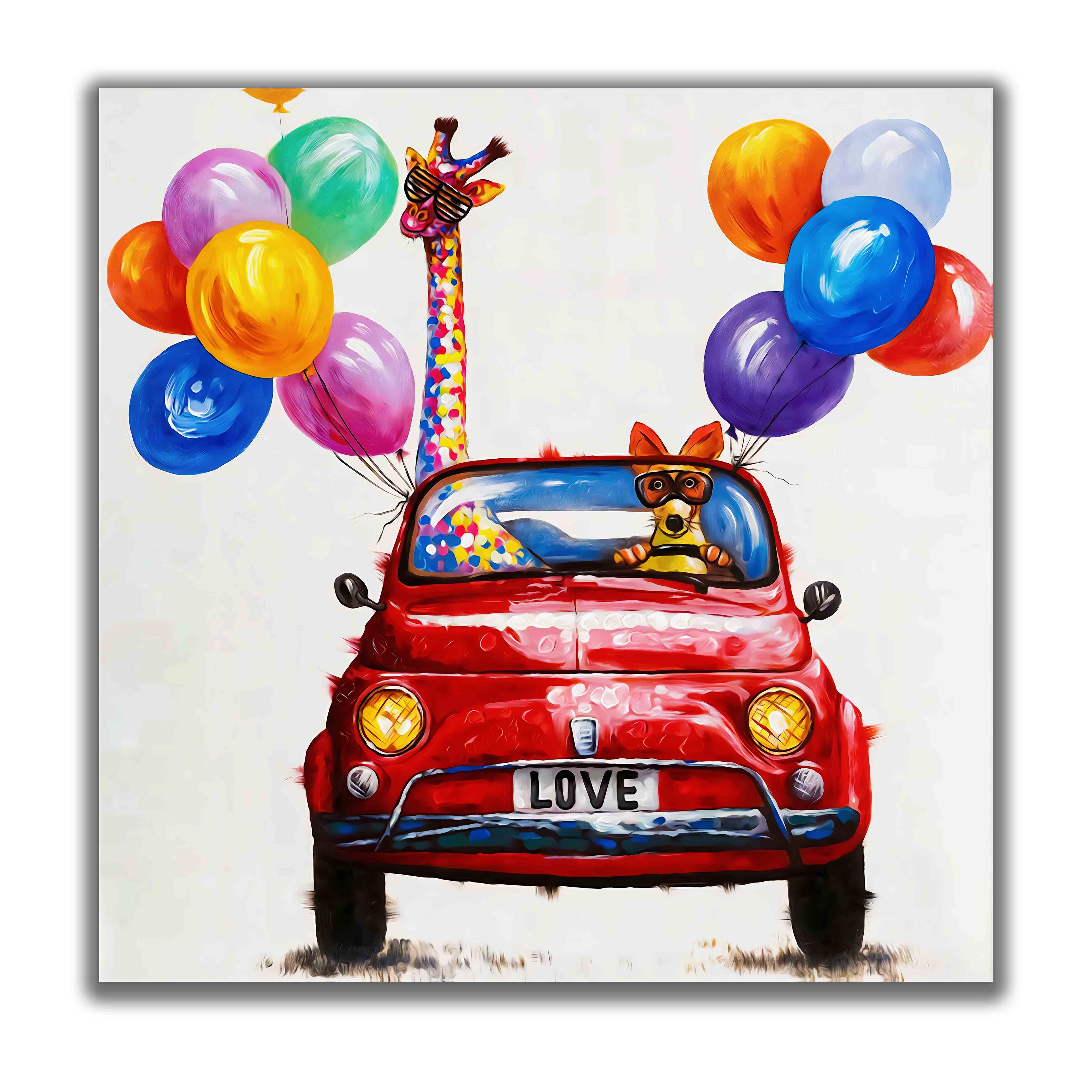Fun Fun Fun 36" x 36" Canvas-Canvas Print-DECOROLALA
