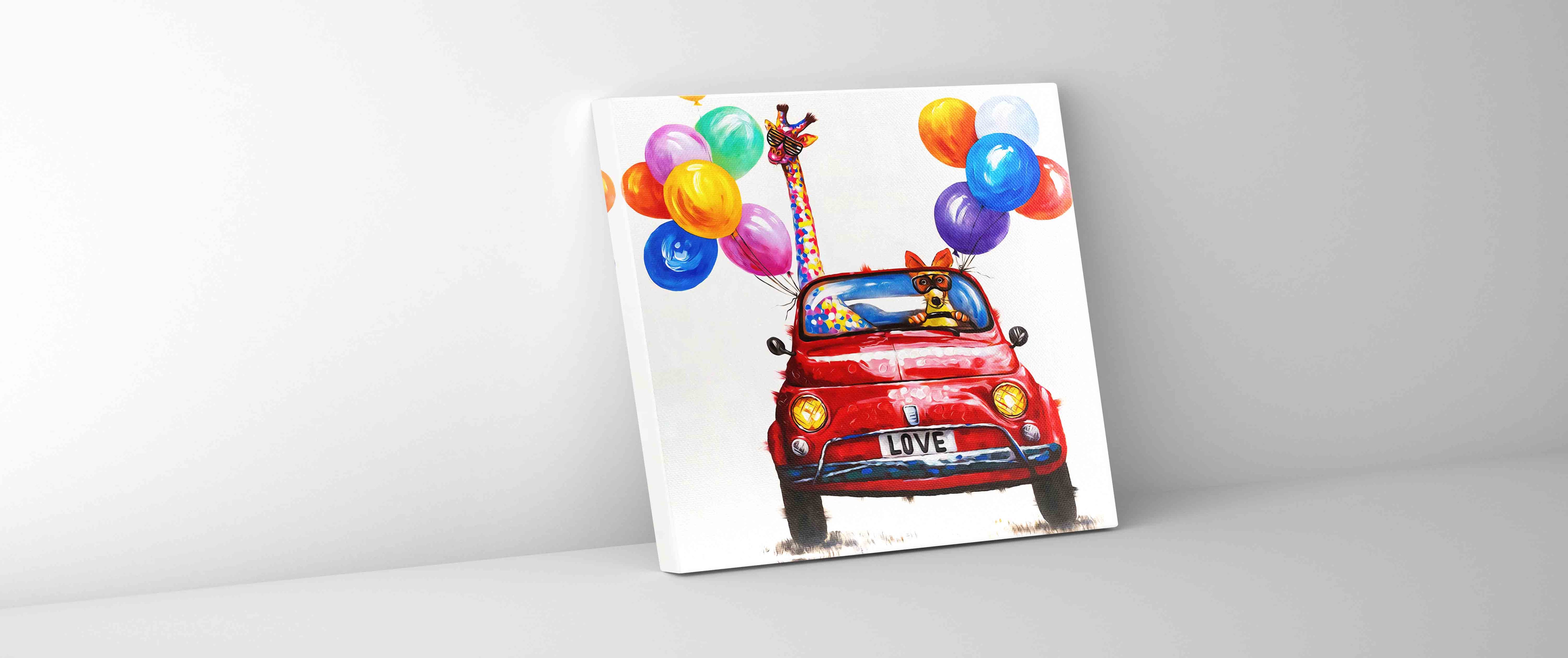 Fun Fun Fun 36" x 36" Fine Art Canvas-Canvas Print-DECOROLALA