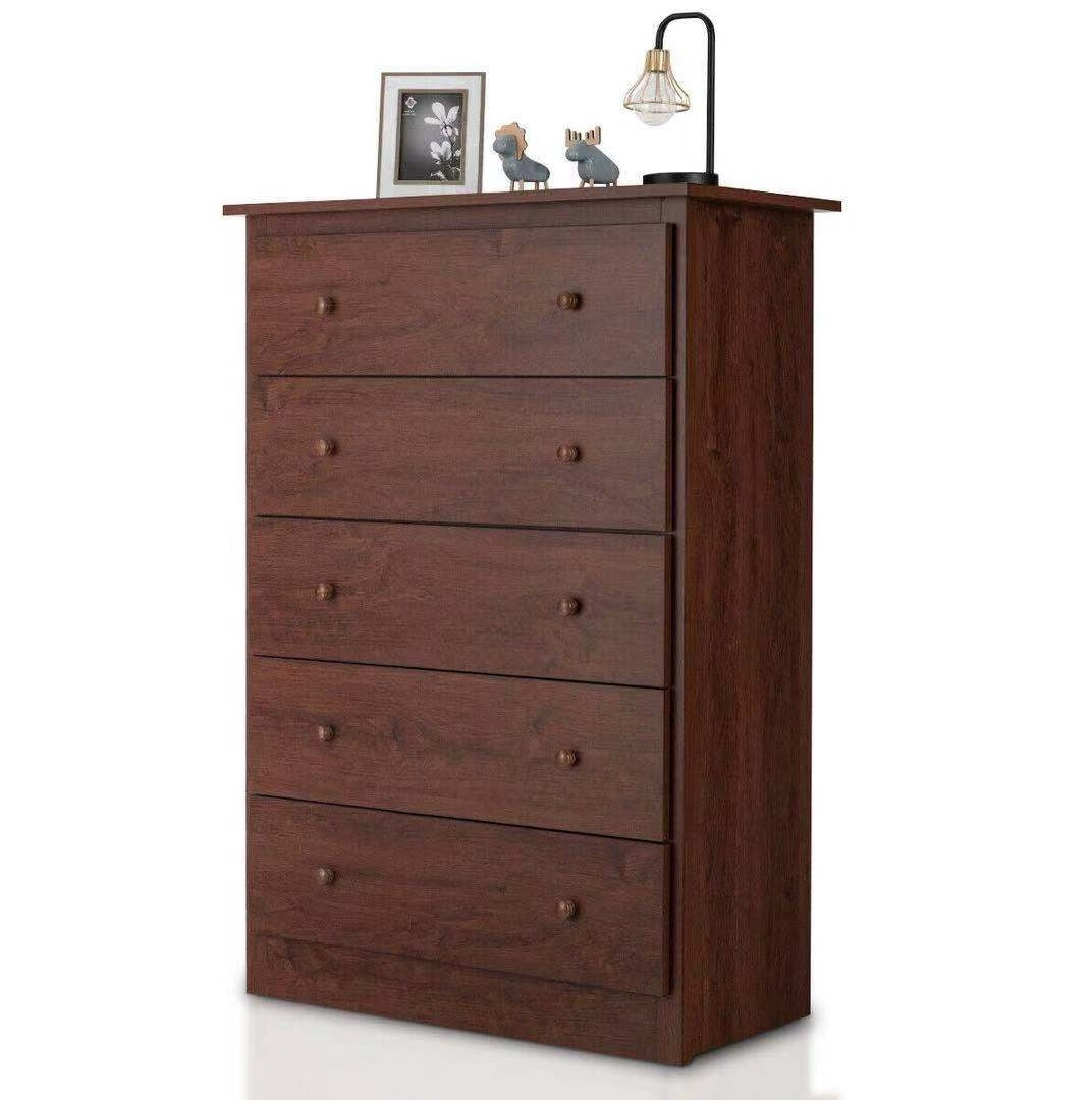 5-Drawer Dresser - Brown (min order qty 2)-Dressers & Chests-DECOROLALA