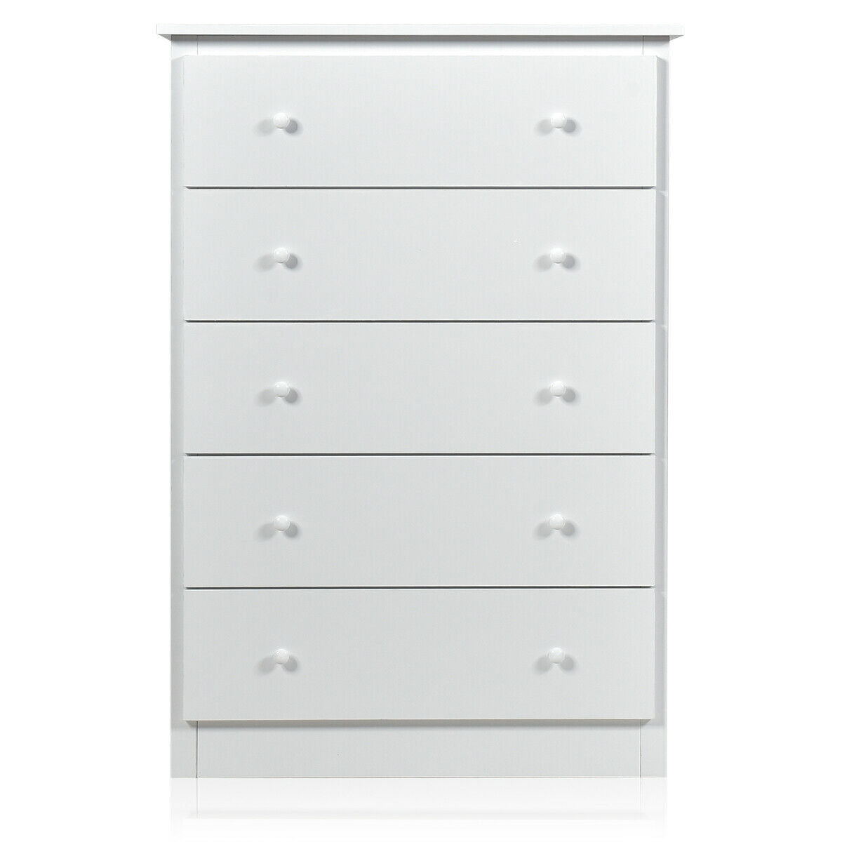5-Drawer Dresser - White (min order qty 2)-Dressers & Chests-DECOROLALA