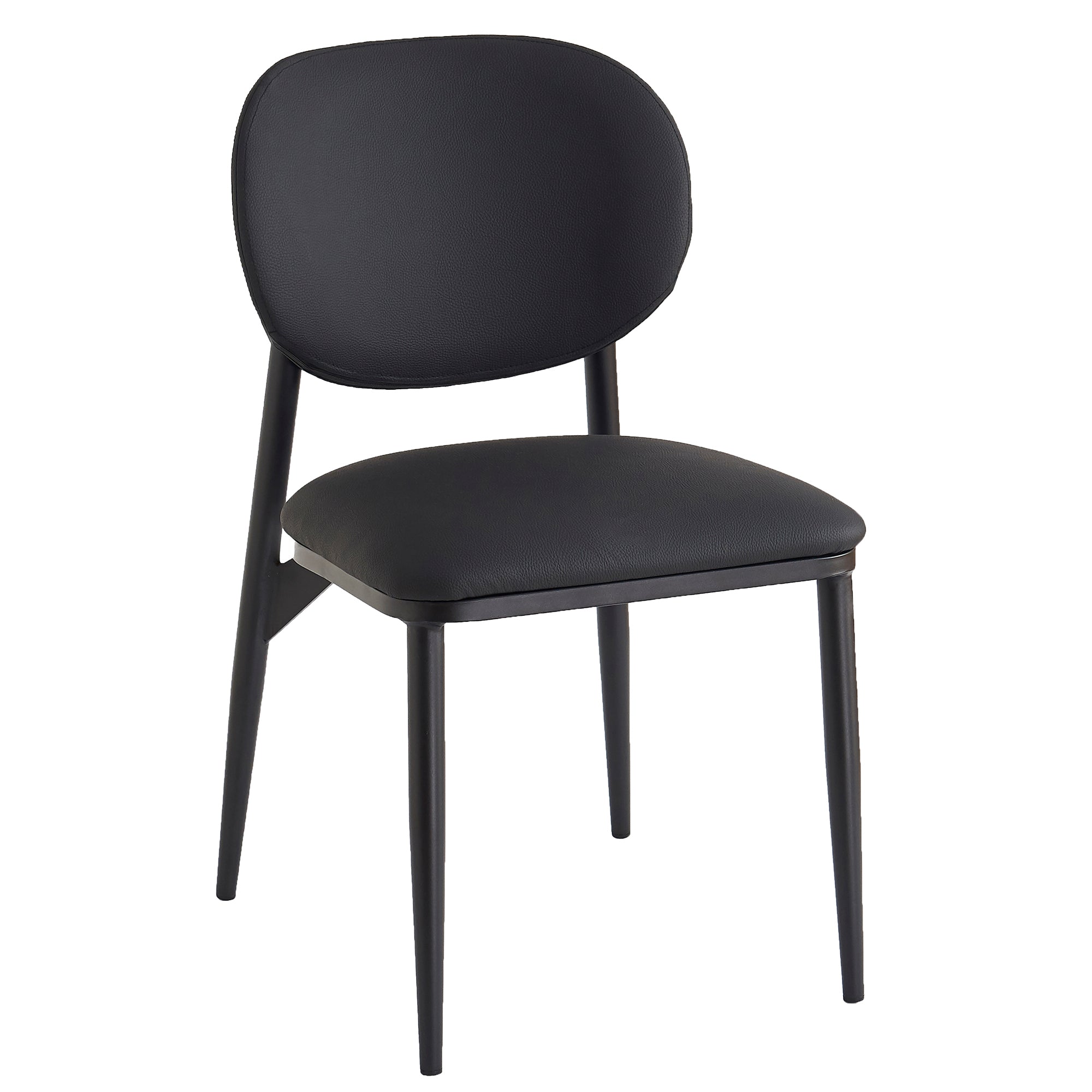 GIDEON-DINING CHAIR-BLACK-Dining Chair-DECOROLALA