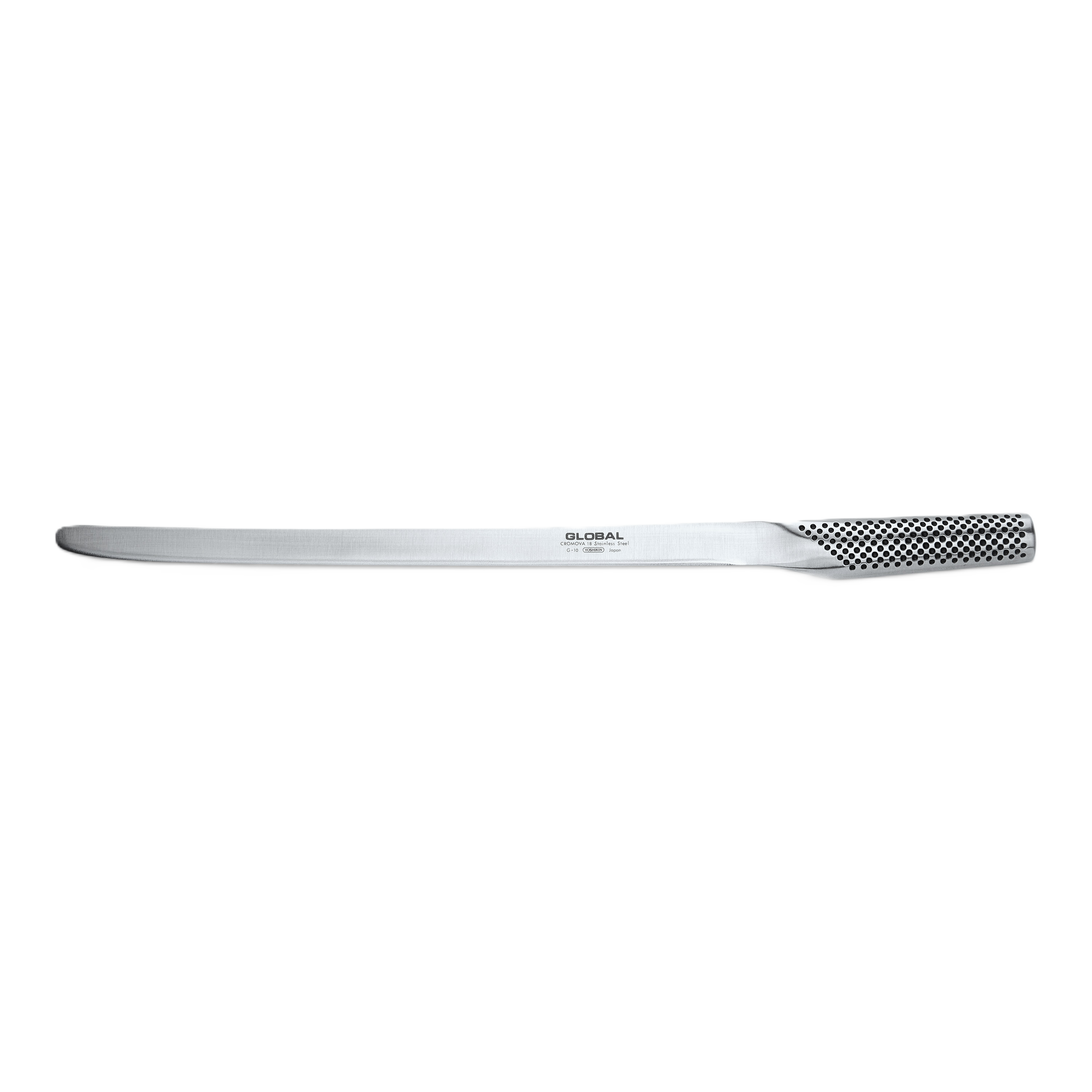 GLOBAL 12-Inch Ham & Salmon Slicer | Flexible Japanese Steel Knife-Kitchen Knives-DECOROLALA