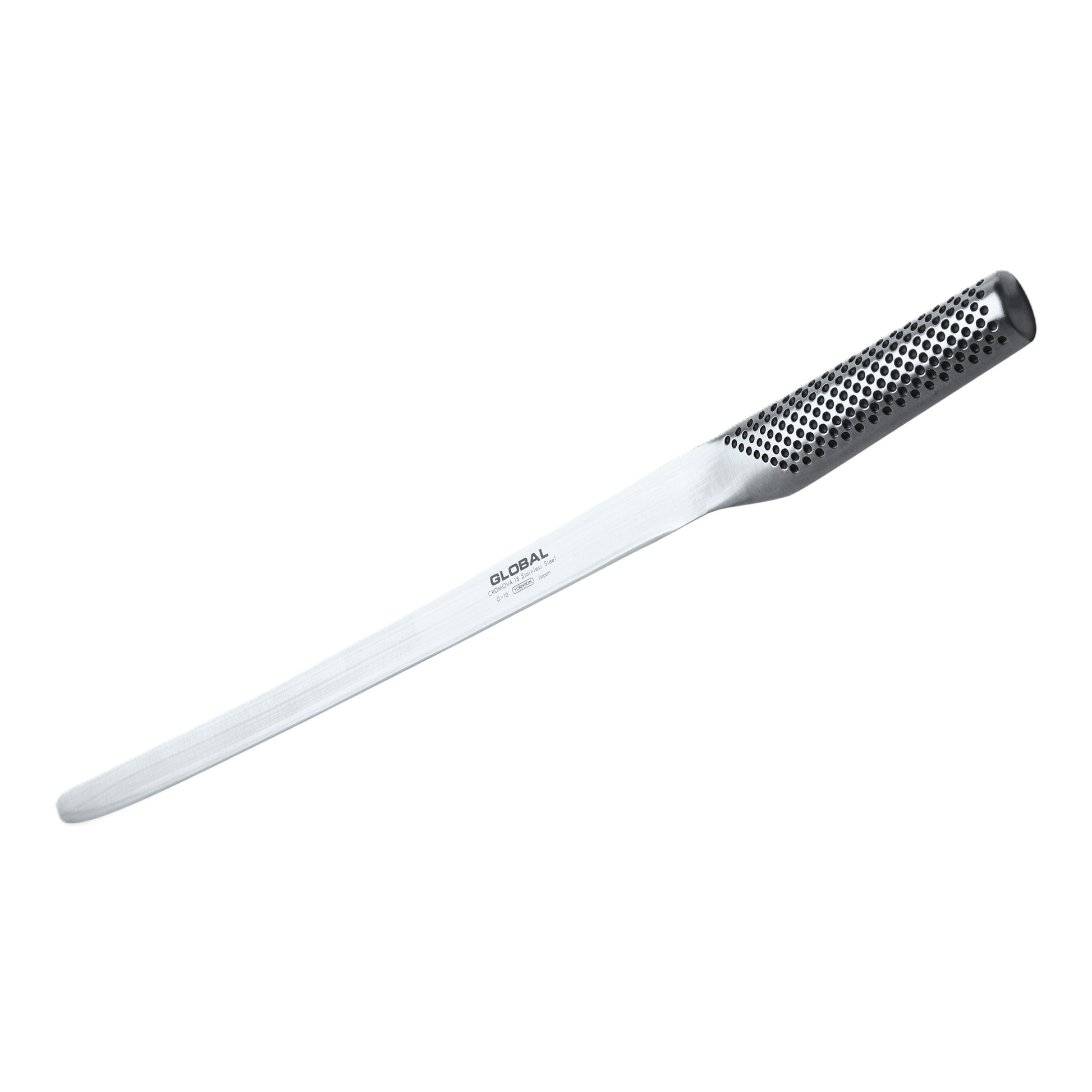 GLOBAL 12-Inch Ham & Salmon Slicer | Flexible Japanese Steel Knife-Kitchen Knives-DECOROLALA
