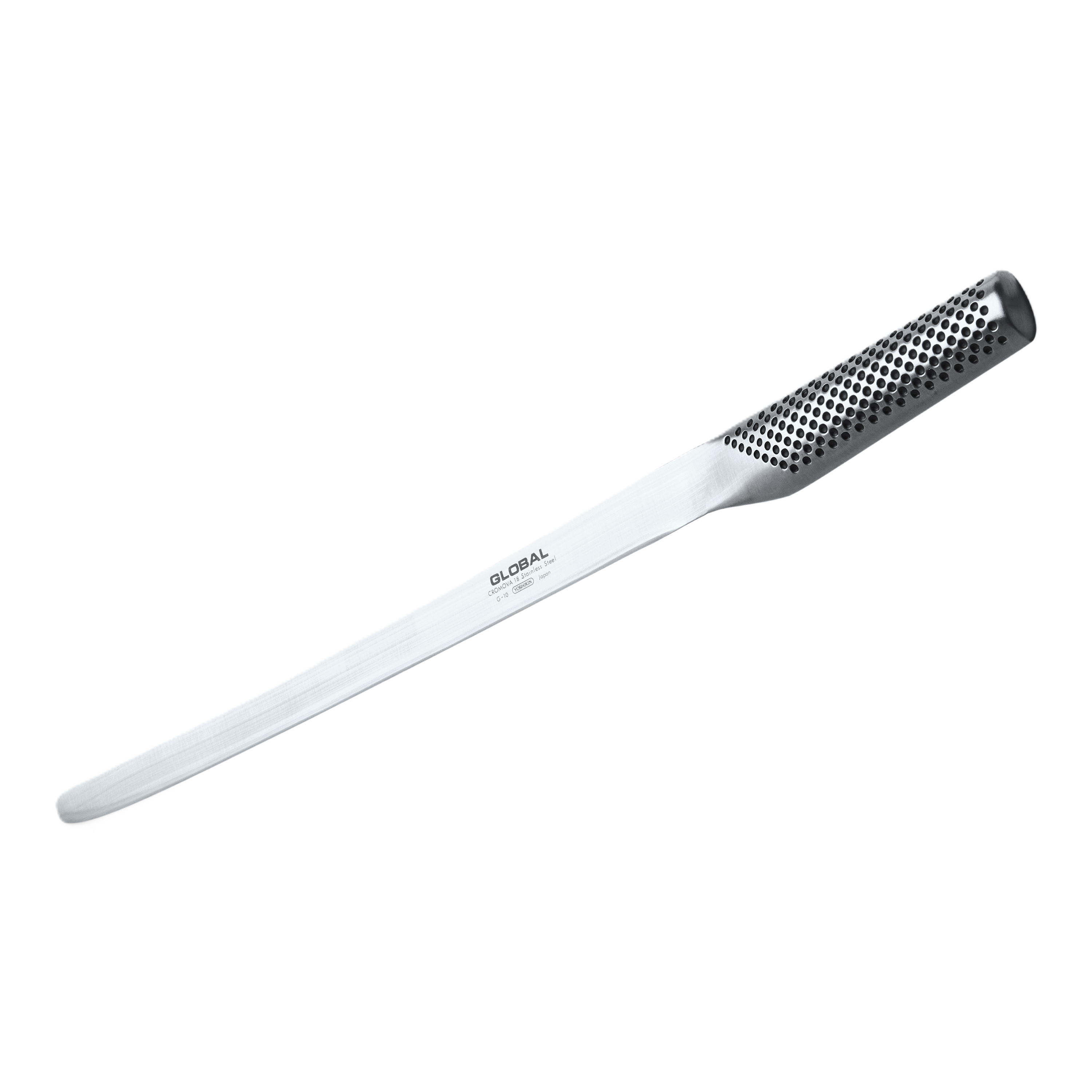 GLOBAL 12-Inch Ham & Salmon Slicer | Flexible Japanese Steel Knife-Kitchen Knives-DECOROLALA
