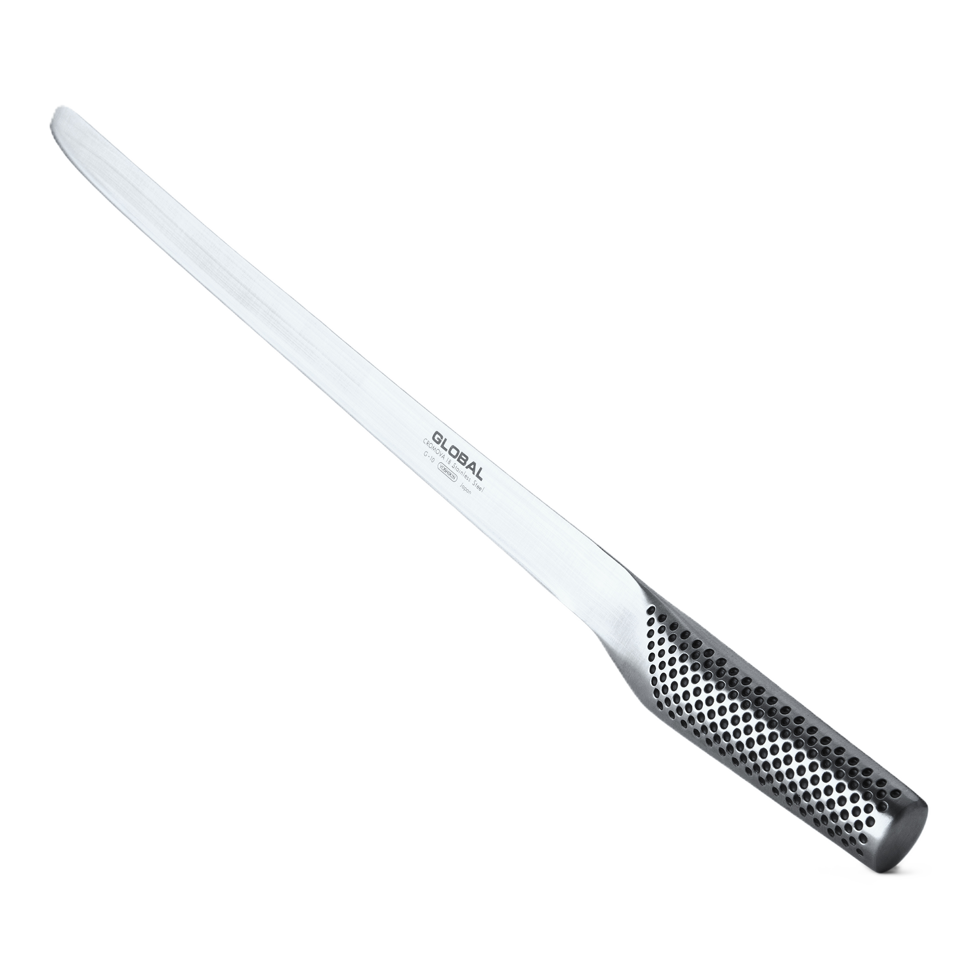 GLOBAL 12-Inch Ham & Salmon Slicer | Flexible Japanese Steel Knife-Kitchen Knives-DECOROLALA