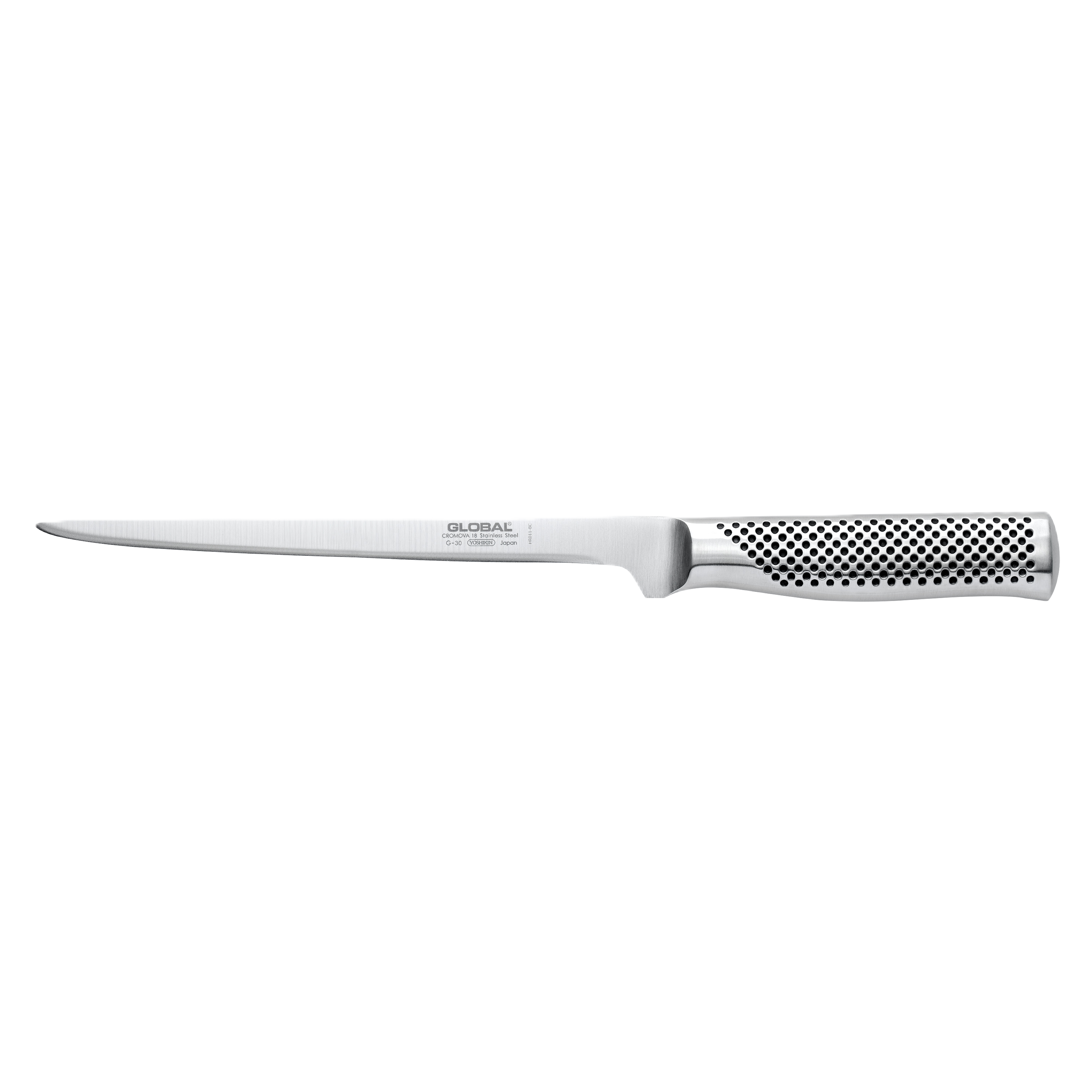GLOBAL Swedish Filet Knife 8.3" – Flexible Blade, CROMOVA 18 Steel,Japan-Kitchen Knives-DECOROLALA