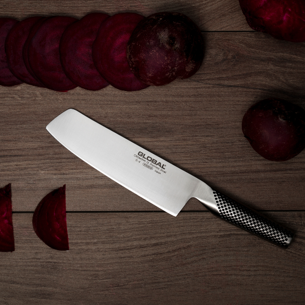 GLOBAL Vegetable Knife 18cm (7") – CROMOVA 18 Stainless Steel Precision Blade-Nakiri Knife-DECOROLALA