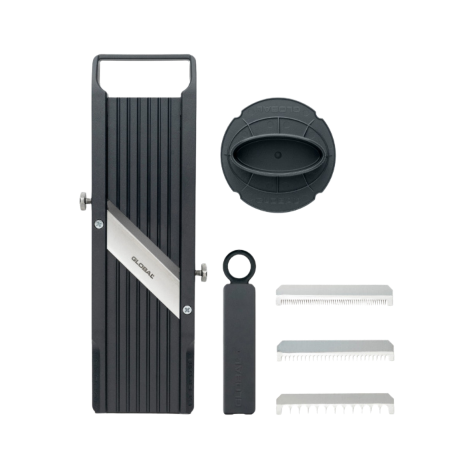 GLOBAL Vegetable Slicer Mandoline XL with Blade Case – 3 Serrated Blades,-ACCESSORIES-DECOROLALA