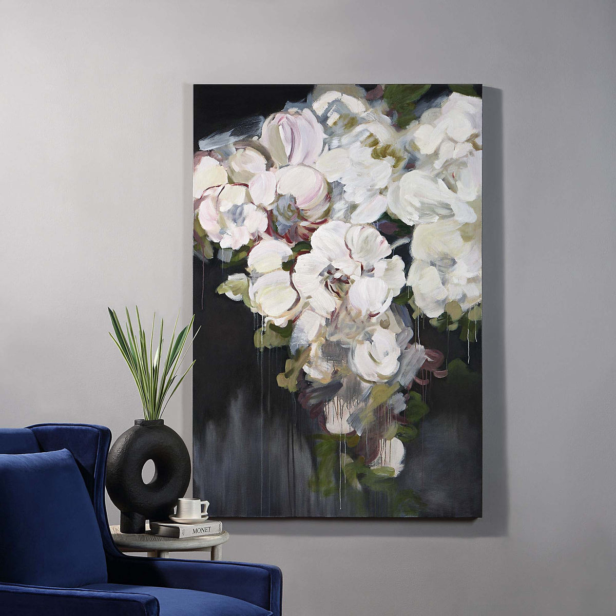Gables 48" Wide Canvas Art, Off-white-Canvas Prints-DECOROLALA