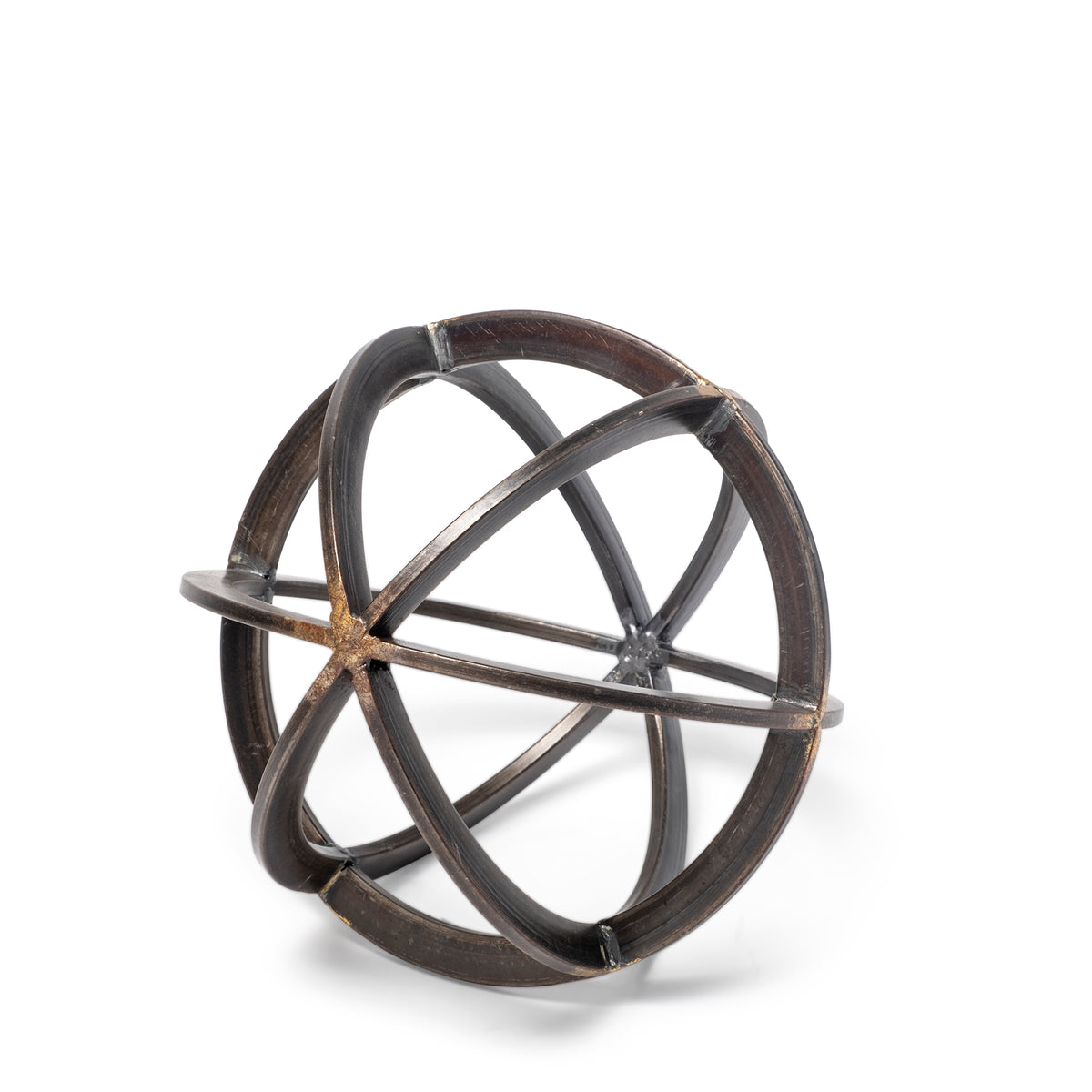 Galenna I (Small) 8L x 8W Black Metal Circular Decorative Orb-Objects-DECOROLALA