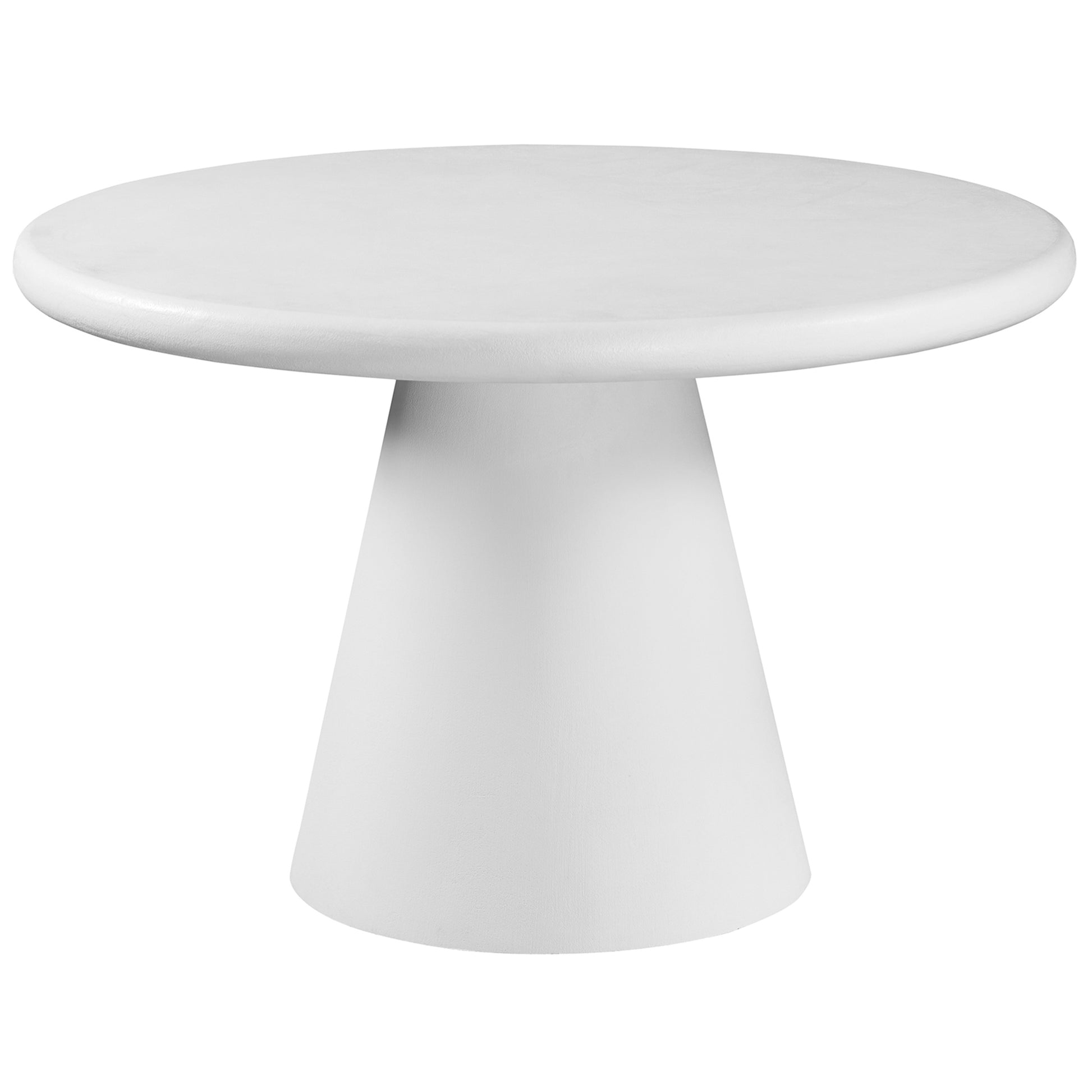Galio Amara 5-Piece Dining Set - White Cement Finish Chenille-DECOROLALA