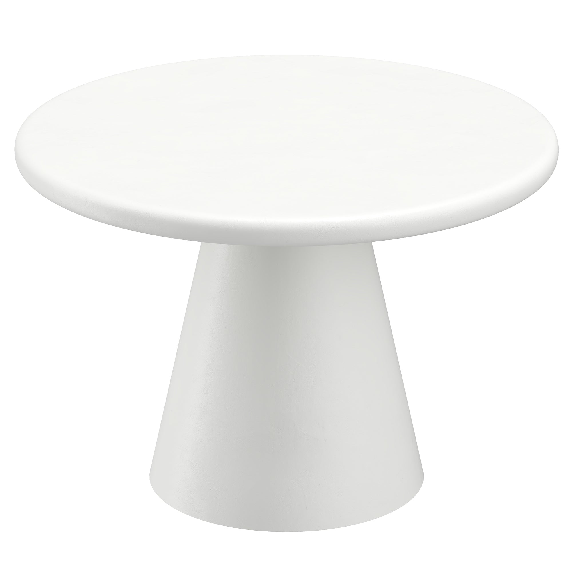 Galio Amara 5-Piece Dining Set - White Cement Finish Chenille-DECOROLALA