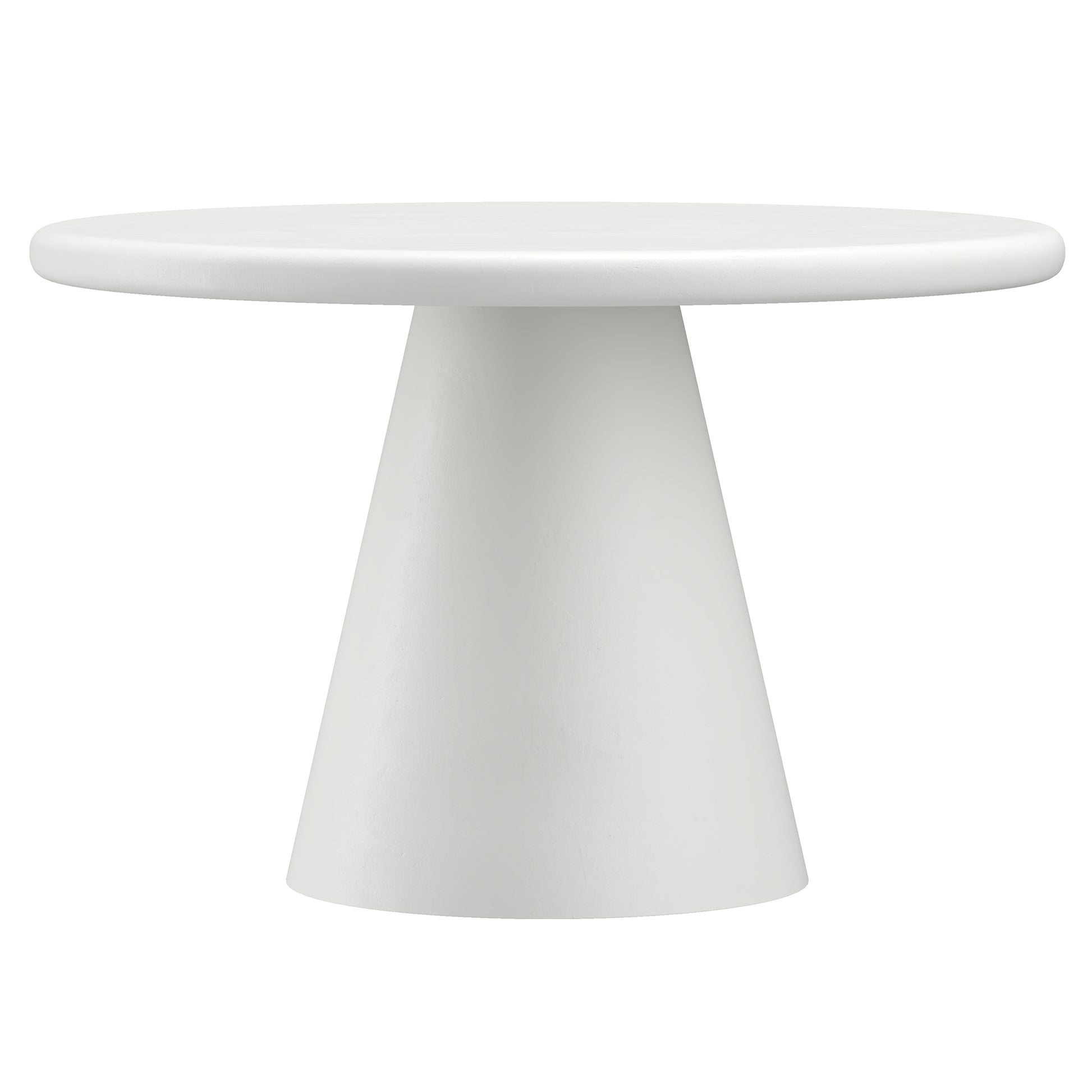 Galio Amara 5-Piece Dining Set - White Cement Finish Chenille-DECOROLALA