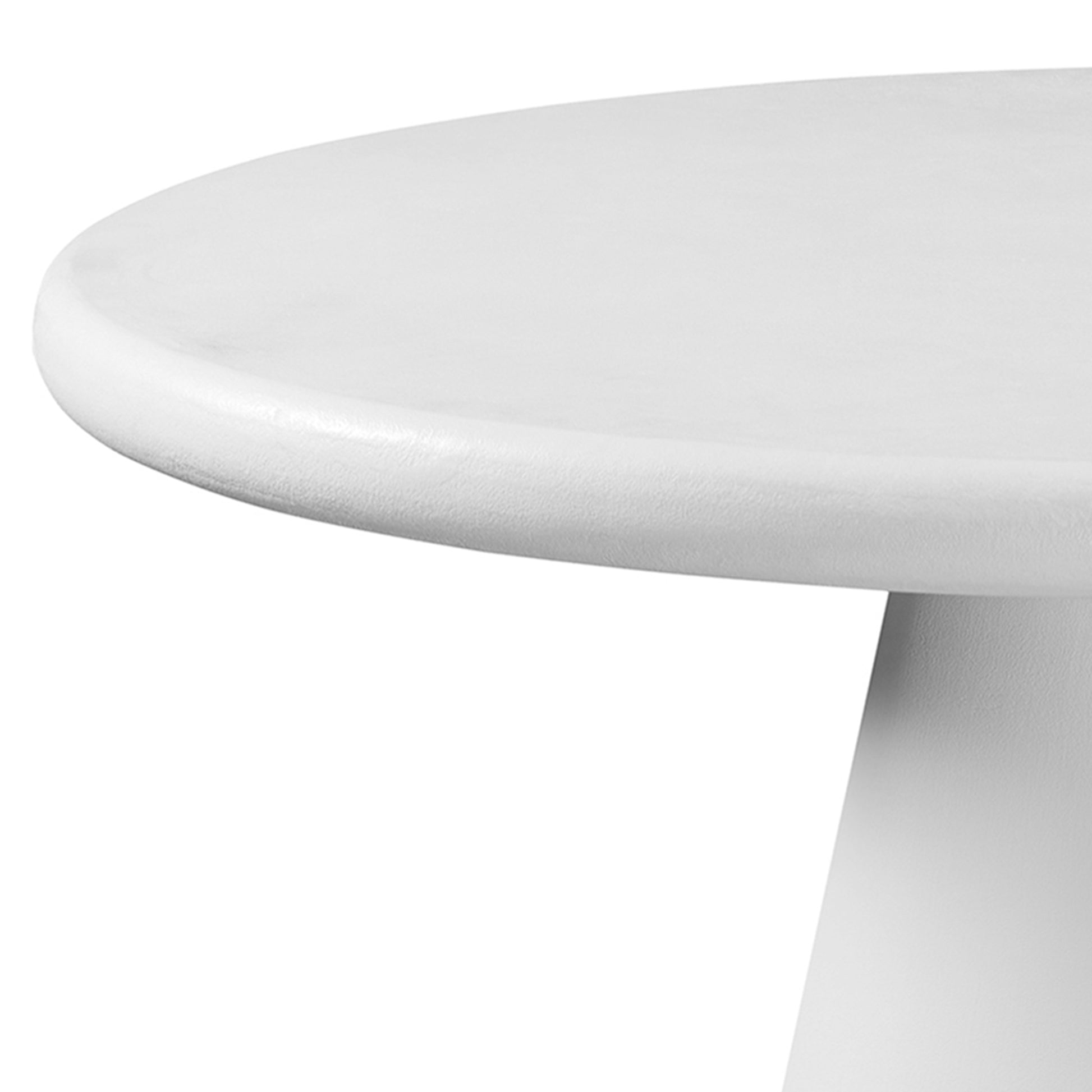 Galio Amara 5-Piece Dining Set - White Cement Finish Chenille-DECOROLALA