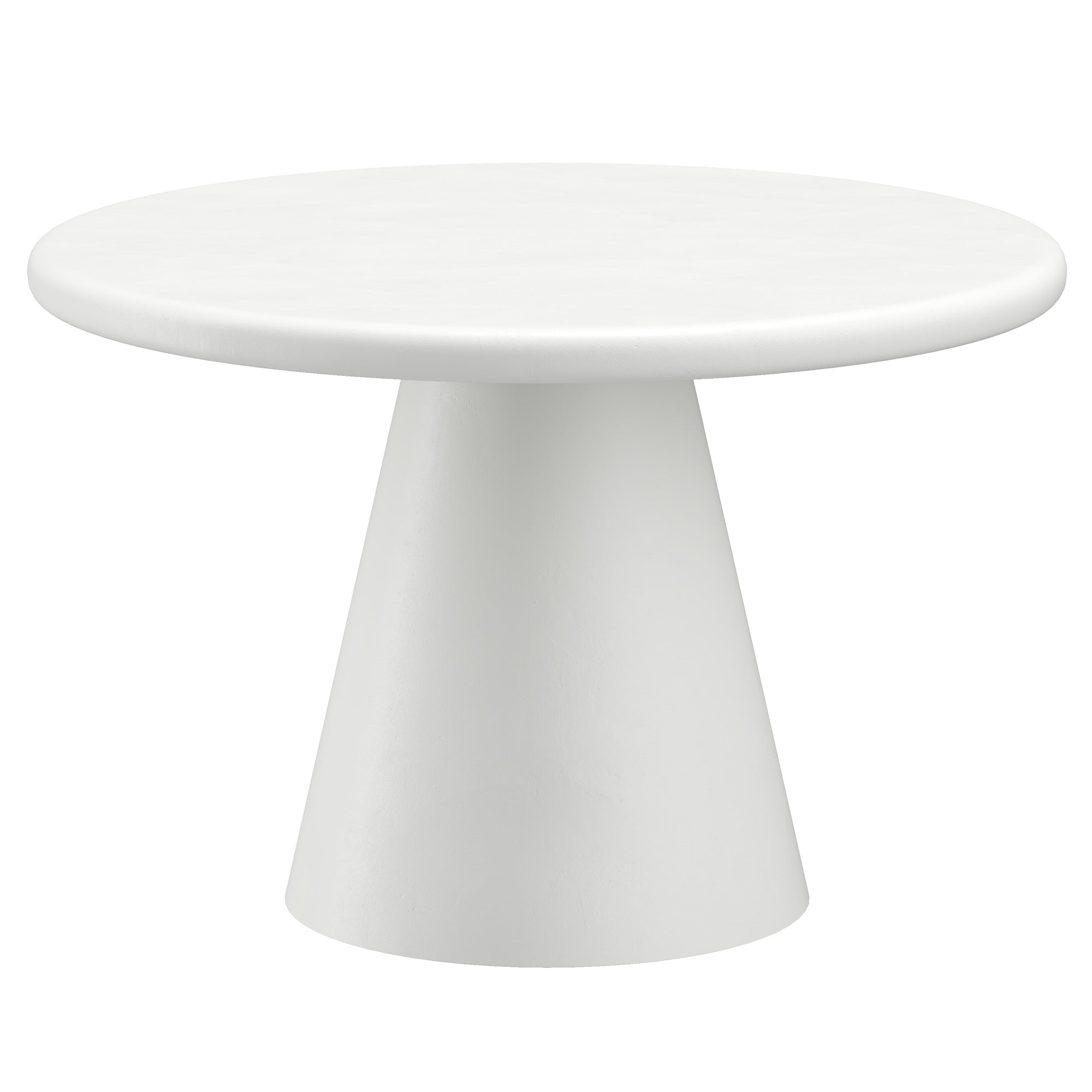 Galio Dining Table - White Cement Finish Modern Contemporary-DECOROLALA
