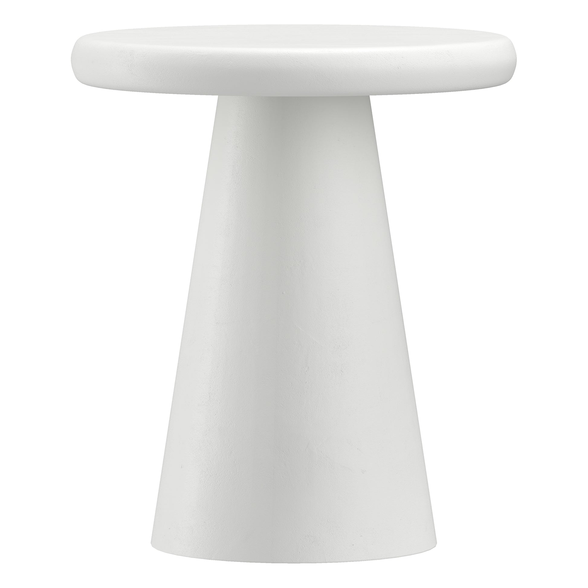 Galio White Cement Accent Table - Modern Side Table-DECOROLALA