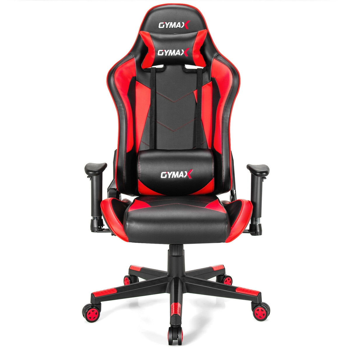 Gaming Chair Adjustable Swivel Racing Style Computer Office Chair-Red-Gaming Chairs-DECOROLALA