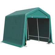 Garden Storage Tent - 8' x 6.5' Metal Frame Shelter Green-Patio & Garden > Lawn & Garden > Sheds > Portable Shed-DECOROLALA