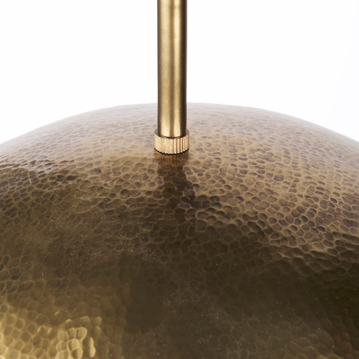Garnet 13L x 13W Gold Hammered Metal Pendant Light-Pendant Lighting-DECOROLALA