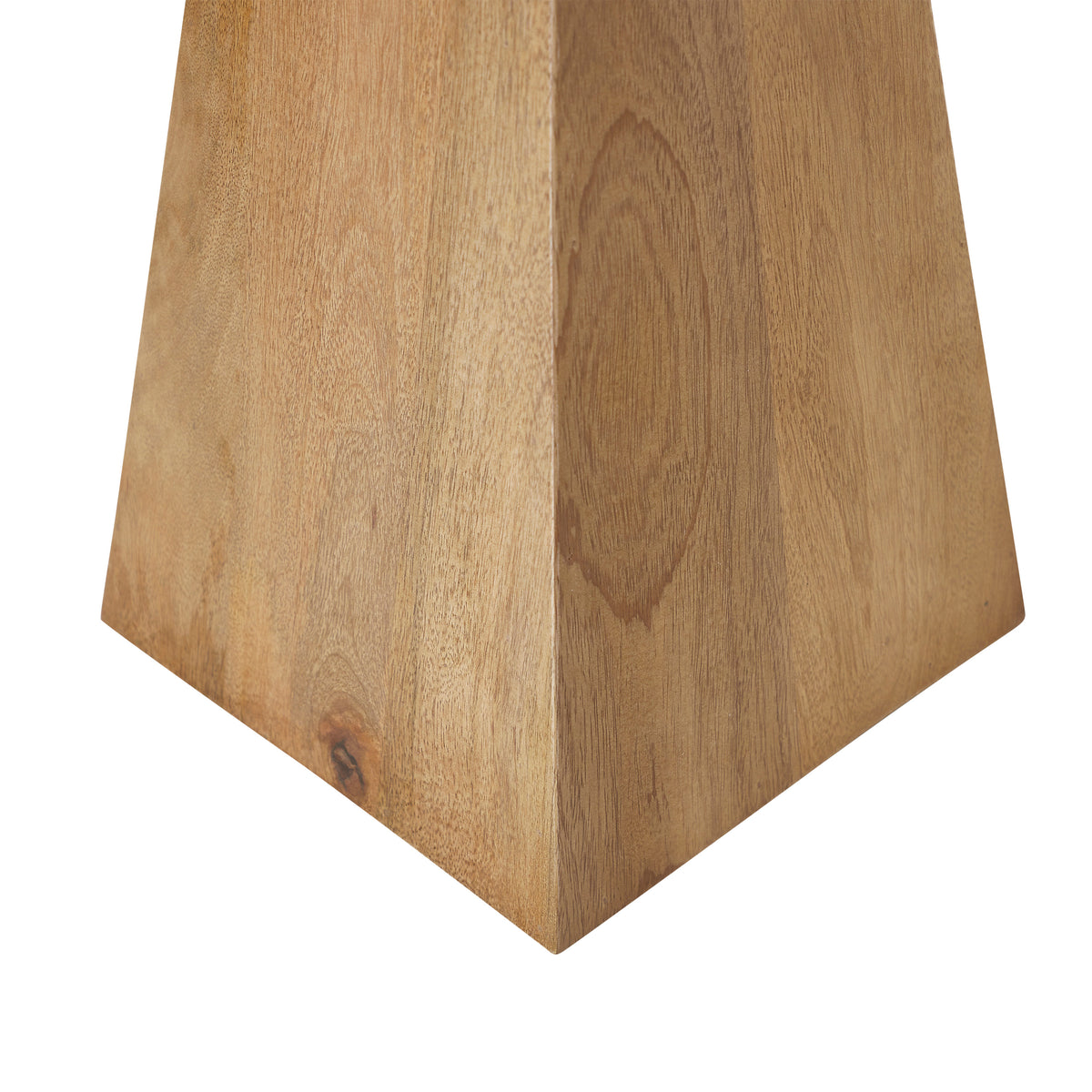 Garnett Indoor Mango Wood Side Table, Light Brown-End Tables-DECOROLALA