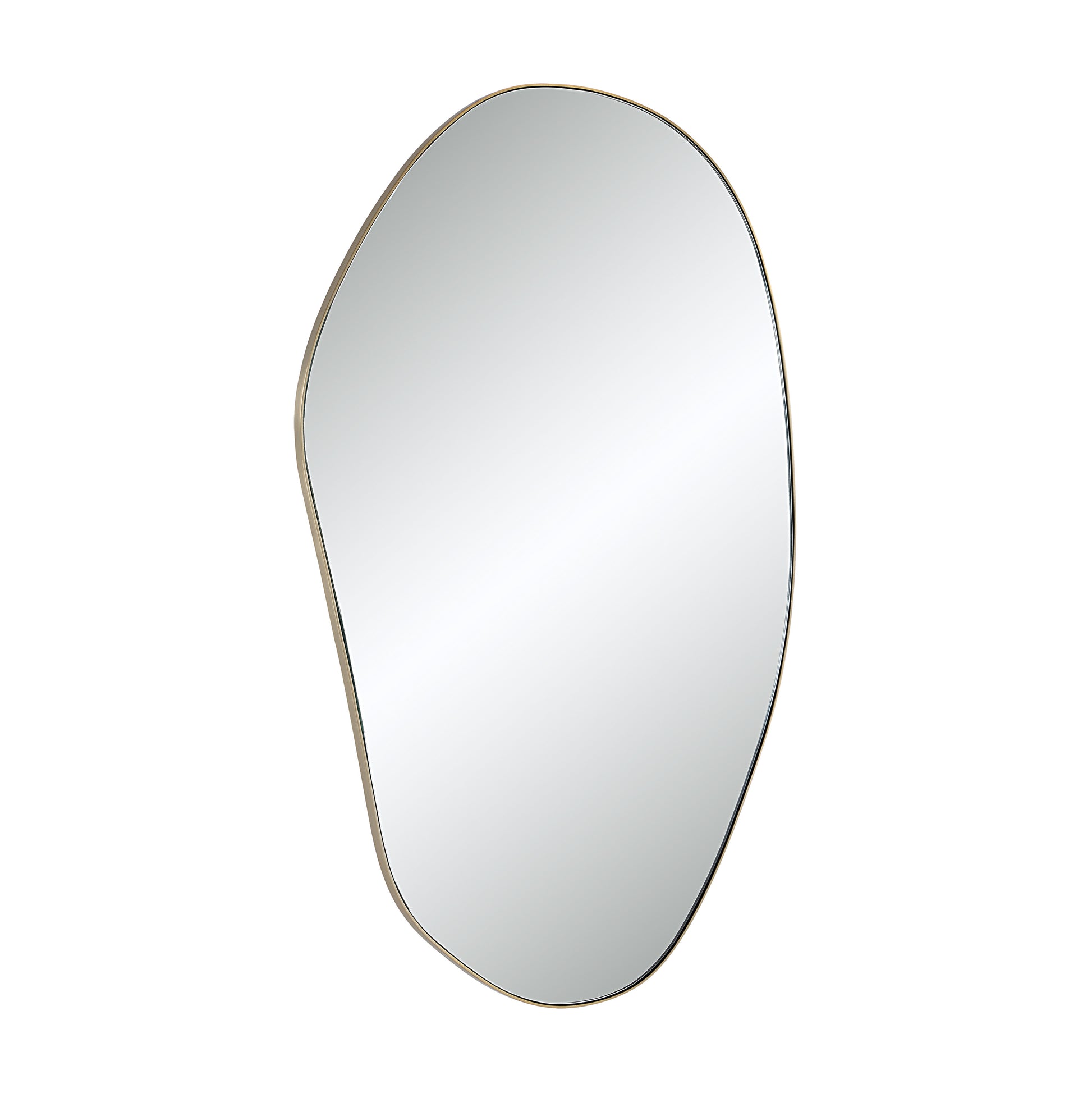 Gatella 36" H x 23" W Wall Mirror, Yellow-Mirror-DECOROLALA