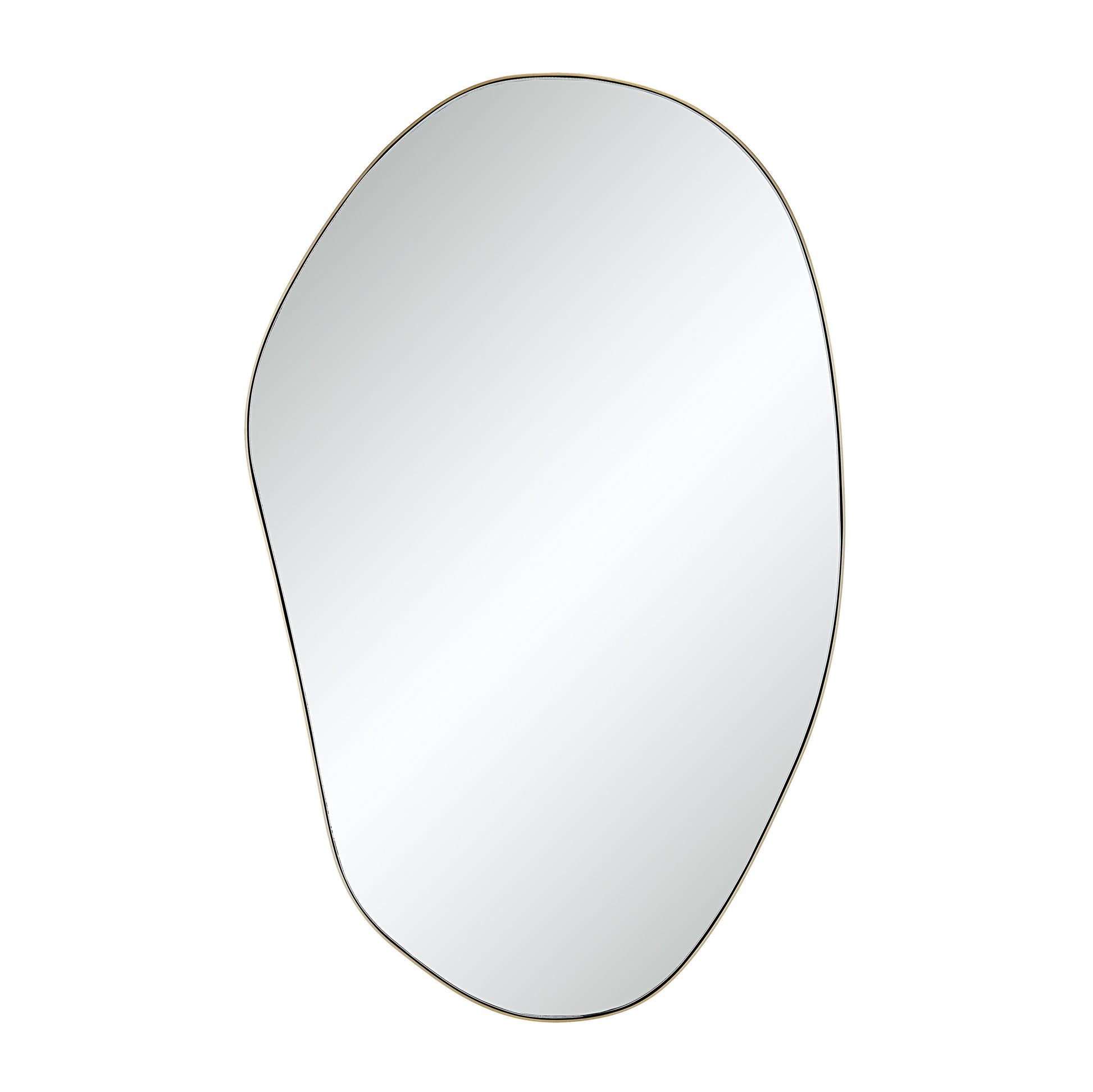 Gatella 36" H x 23" W Wall Mirror, Yellow-Mirror-DECOROLALA