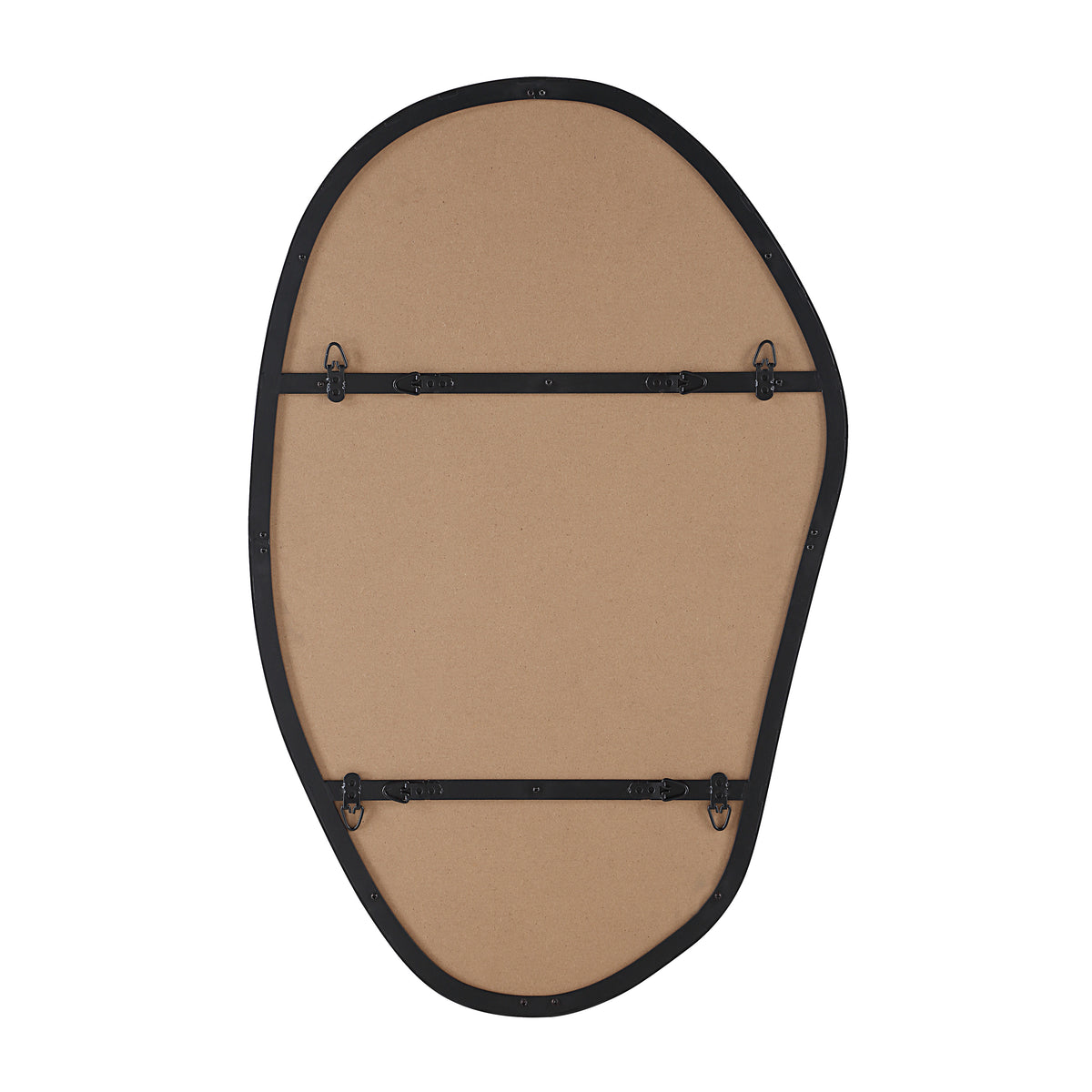 Gela 36" H x 23" W Wall Mirror, Black-Mirrors-DECOROLALA