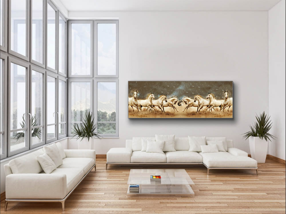 Genesis of a Unicorn Fine-Horse Canvas 72x24-Wall Art-DECOROLALA